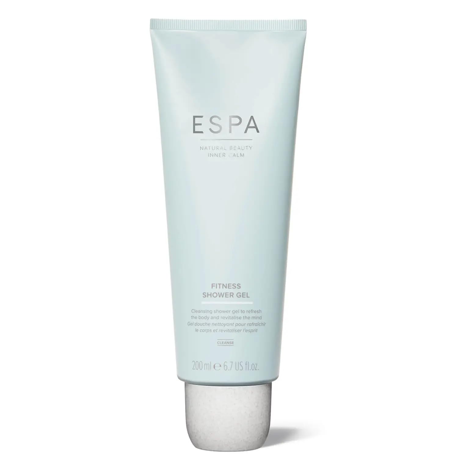 ESPA Fitness Shower Gel 200ml with Eucalyptus, Clove Bud & Lavender for Rejuvenation