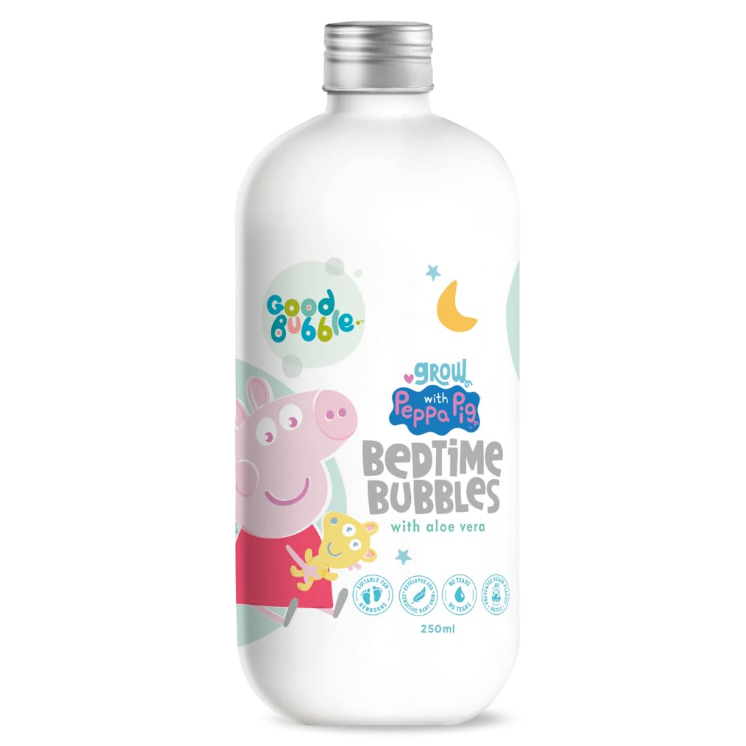 Good Bubble Peppa Pig Tear-Free Bedtime Bubbles with Aloe Vera (250ml)