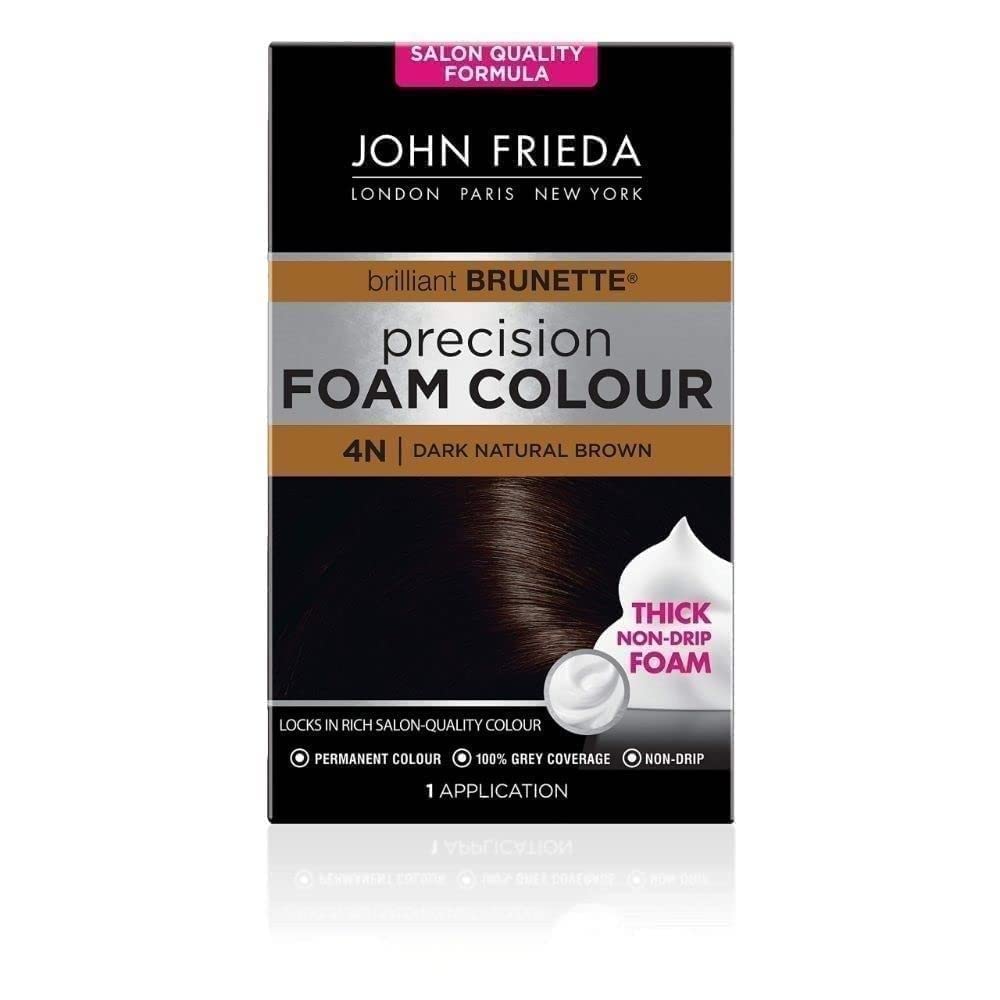 John Frieda Precision Foam Colour 4N Dark Natural Brown Permanent Hair Dye