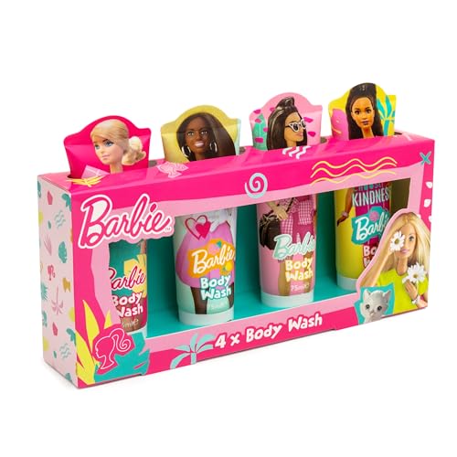 Barbie Body Wash Gift Set - 4 x 75ml - Sweet Pineapple Fragrance