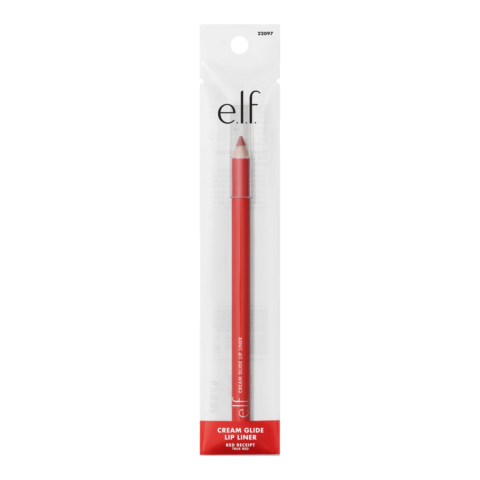 e.l.f. Cream Glide Lip Liner - High Pigment, Semi-Matte Finish (Red Receipt) 8