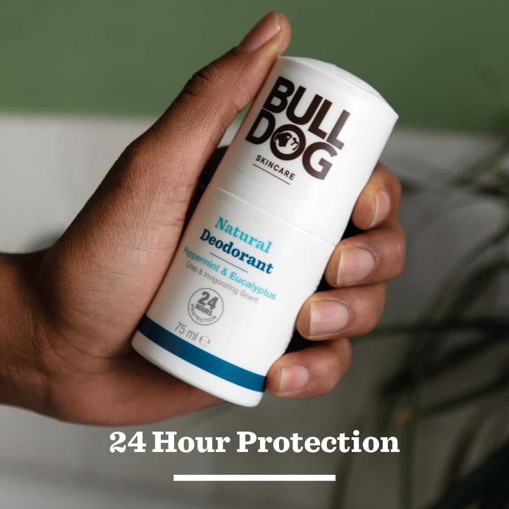 BULLDOG SKINCARE Peppermint and Eucalyptus Roll On Natural Deodorant for 24H Protection 4