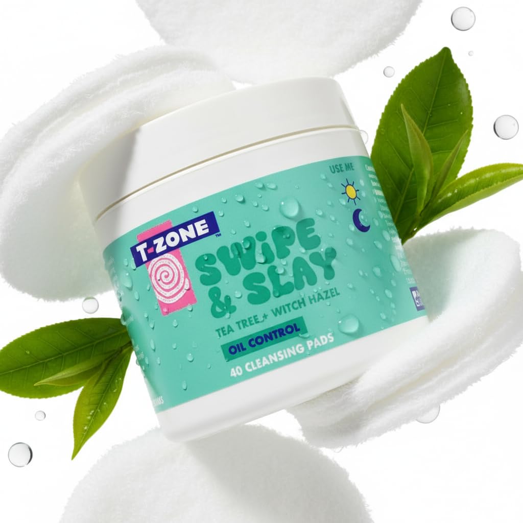 T-Zone Tea Tree & Witch Hazel Biodegradable Cleansing Pads (40 Count) 4