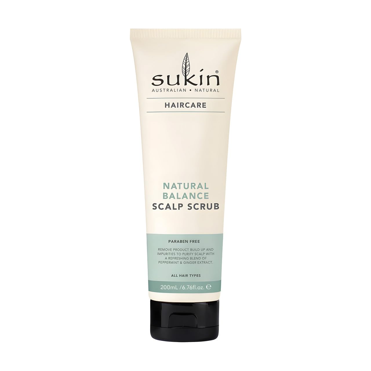 Sukin Natural Balance Scalp Scrub 200ml for Deep Cleansing and Build-Up Removal
