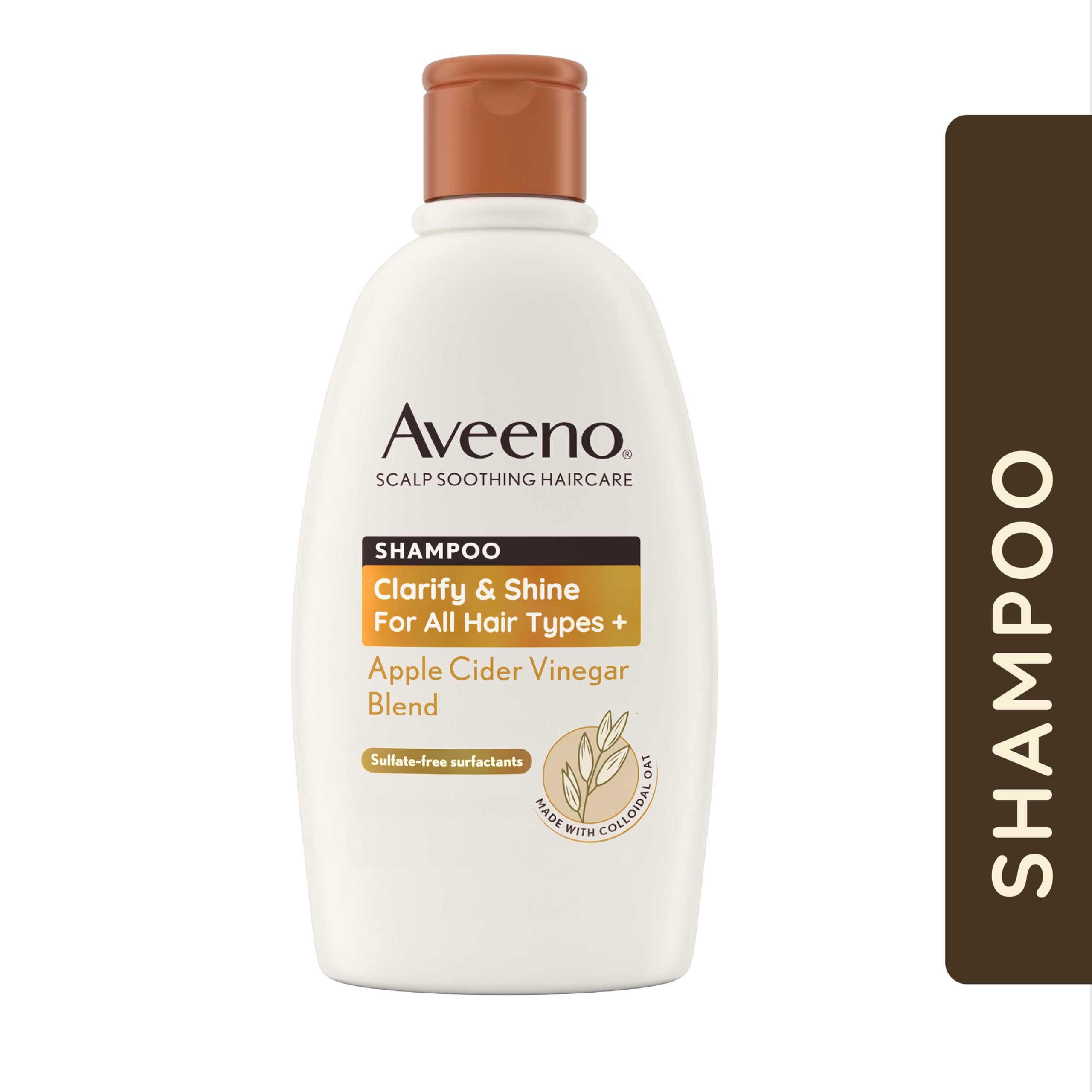 Aveeno Apple Cider Vinegar Clarify & Shine Shampoo for Itchy Scalp Relief