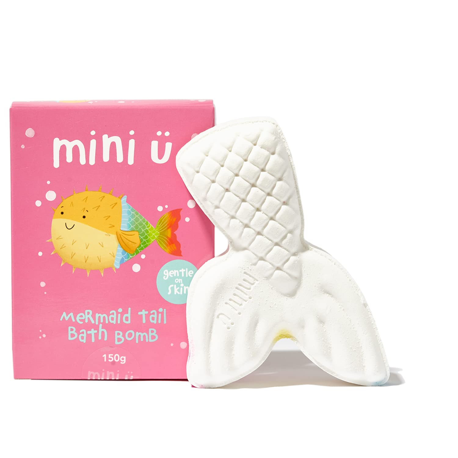 Mini U Mermaid Tail Fizzing Bath Bomb for Kids - Vegan, Cruelty-Free Fun