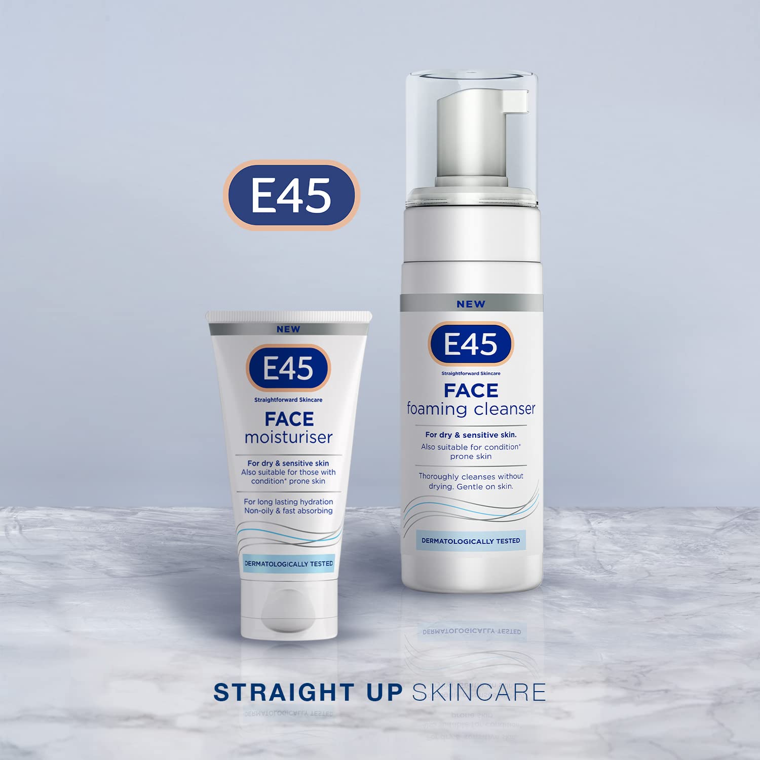 E45 Foaming Face Wash - Gentle Daily Cleanser for Dry & Sensitive Skin 8