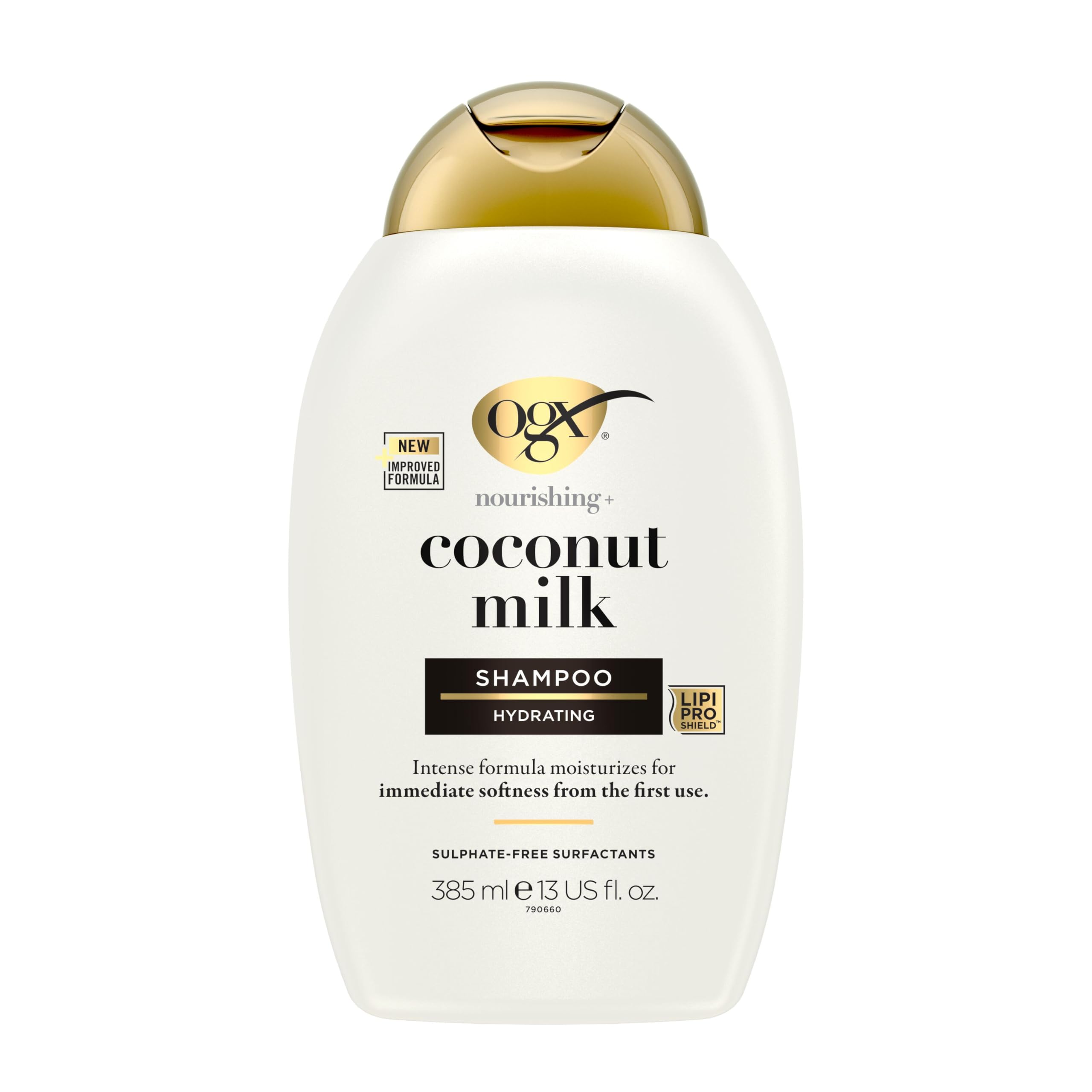 OGX Nourishing Coconut Milk Shampoo for Hydration and Strength, 385ml