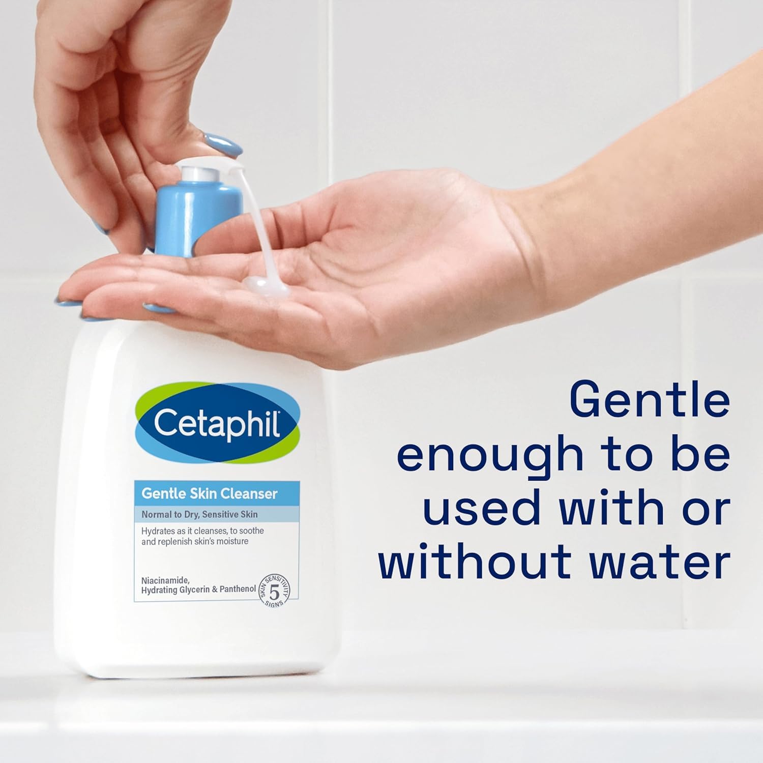 Cetaphil Gentle Skin Cleanser 473ml - Face & Body Wash for Normal to Dry Sensitive Skin 10