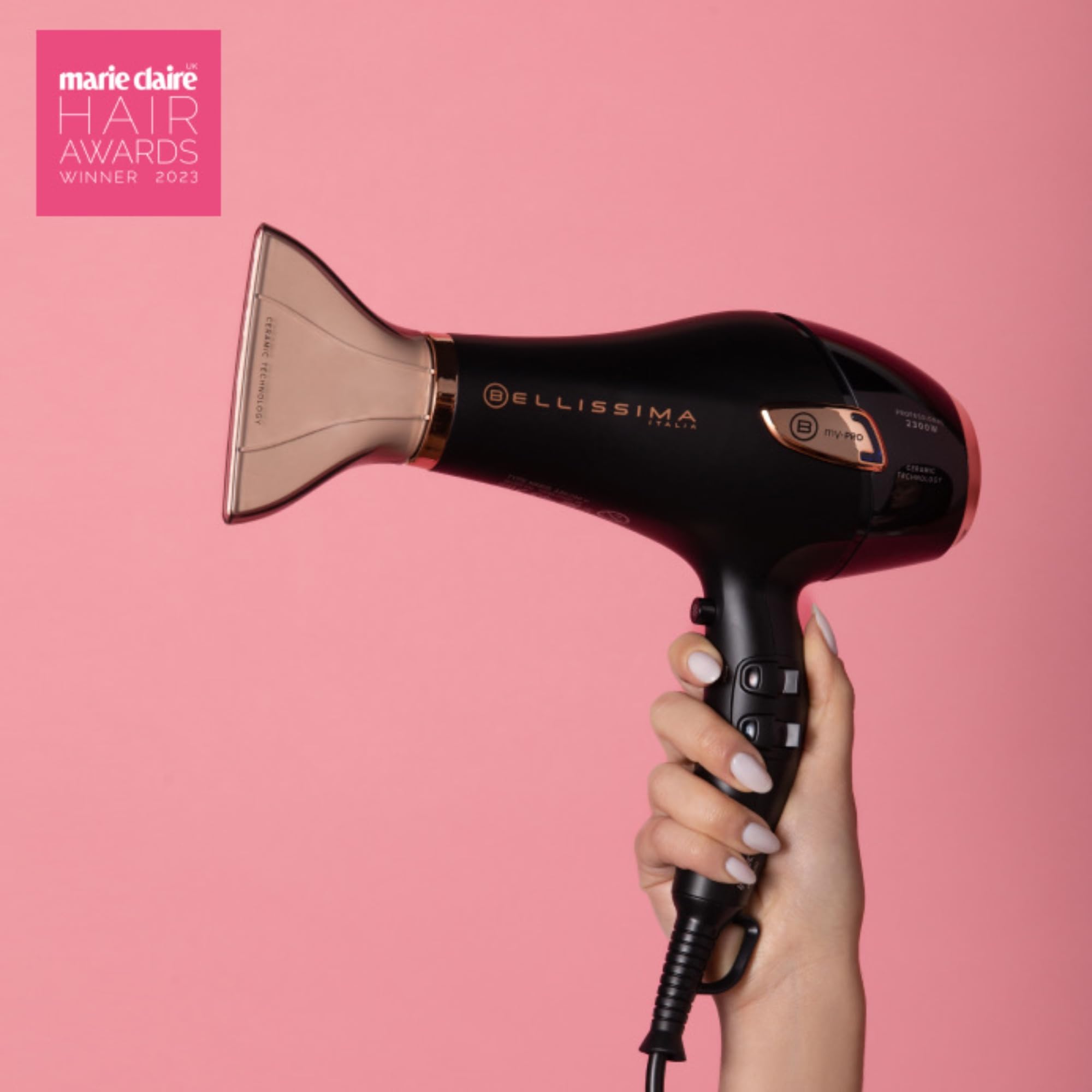 BELLISSIMA Professional Ceramic Hair Dryer 2300W - Powerful, Lightweight, Frizz Reduction 7