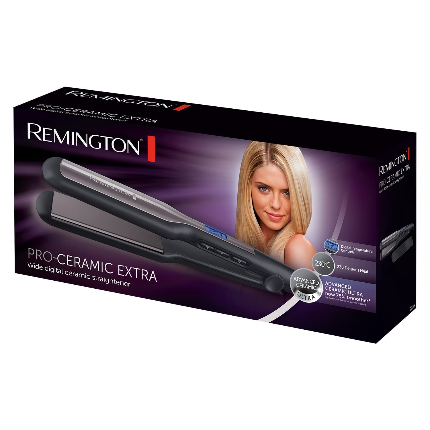 Remington Pro Straight Extra Wide Plates Hair Straightener with Advanced Ceramic Ultra Coating 8