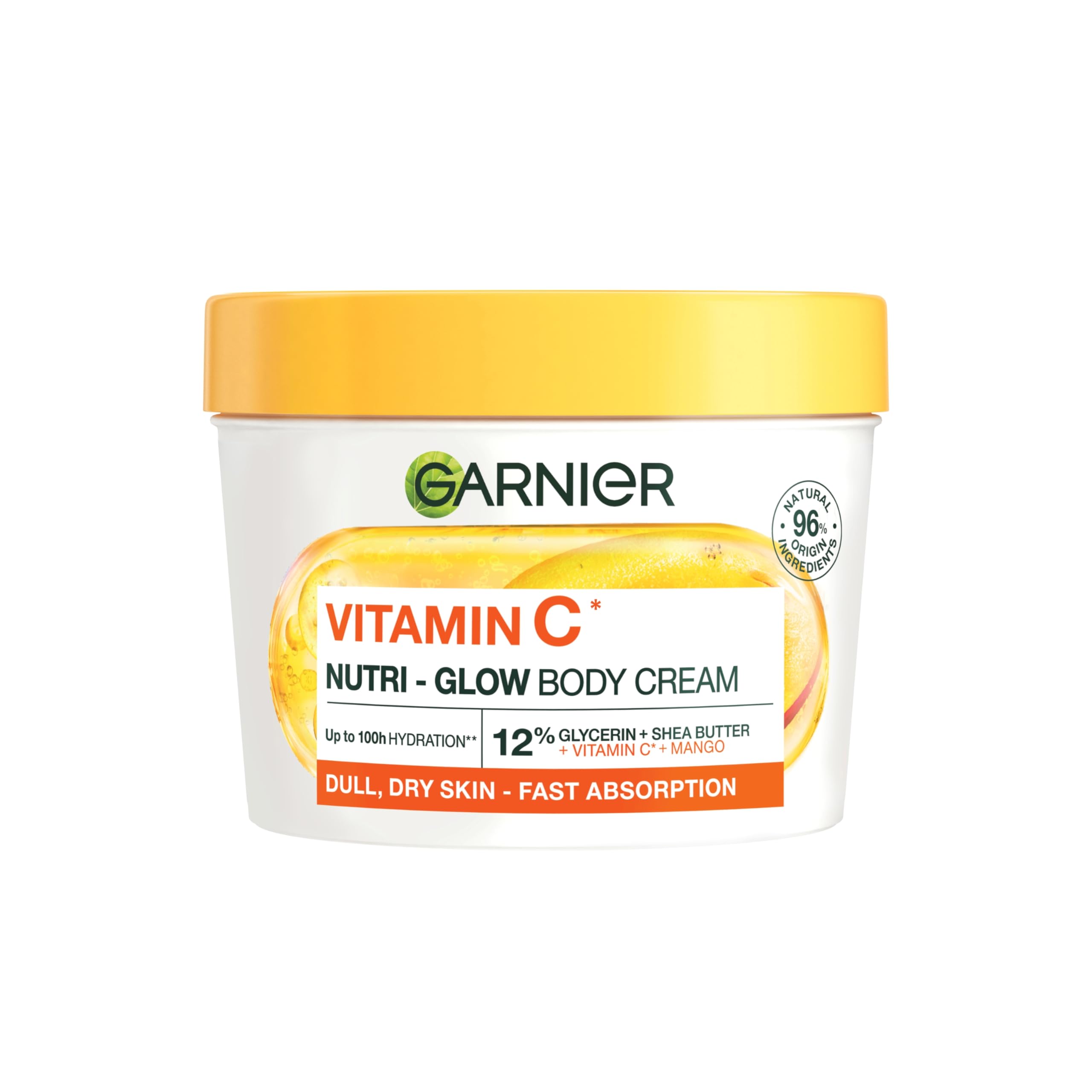 Garnier Vitamin C Nutri – Glow Body Cream for Dry & Dull Skin, 380ml