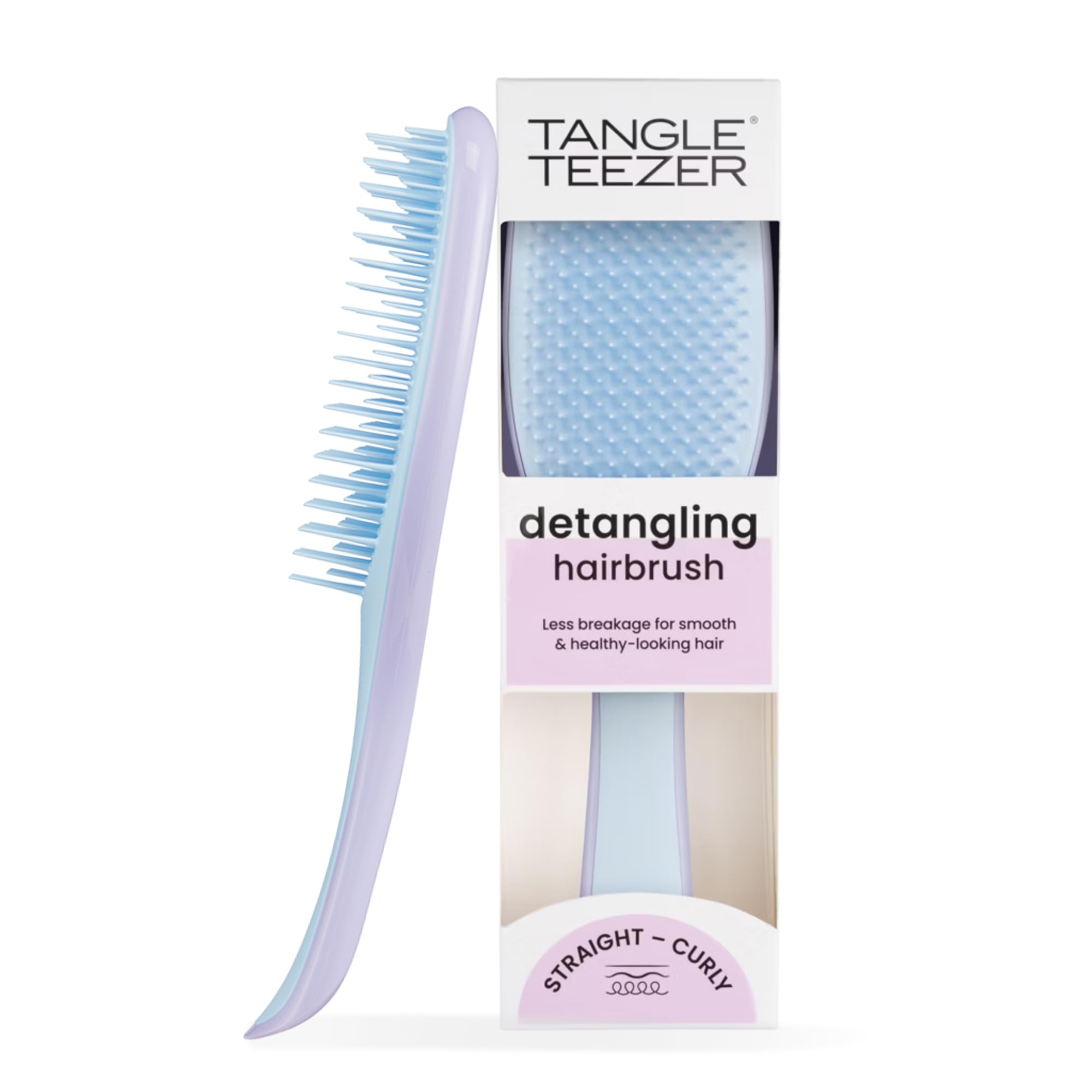Tangle Teezer Ultimate Detangler Hairbrush for Wet & Dry Hair - Lilac Cloud Blue