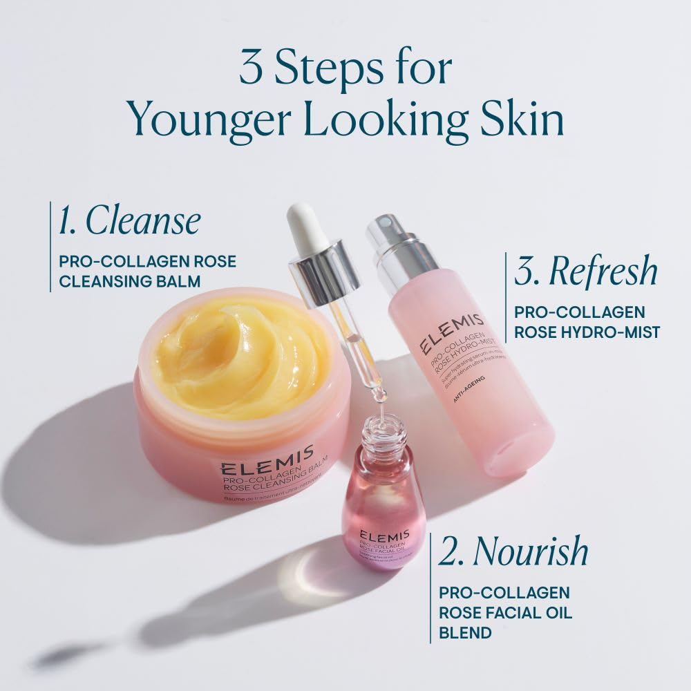 Elemis Pro-Collagen Rose Facial Oil Blend 15ml - Anti-Aging Hydrating Oil 6