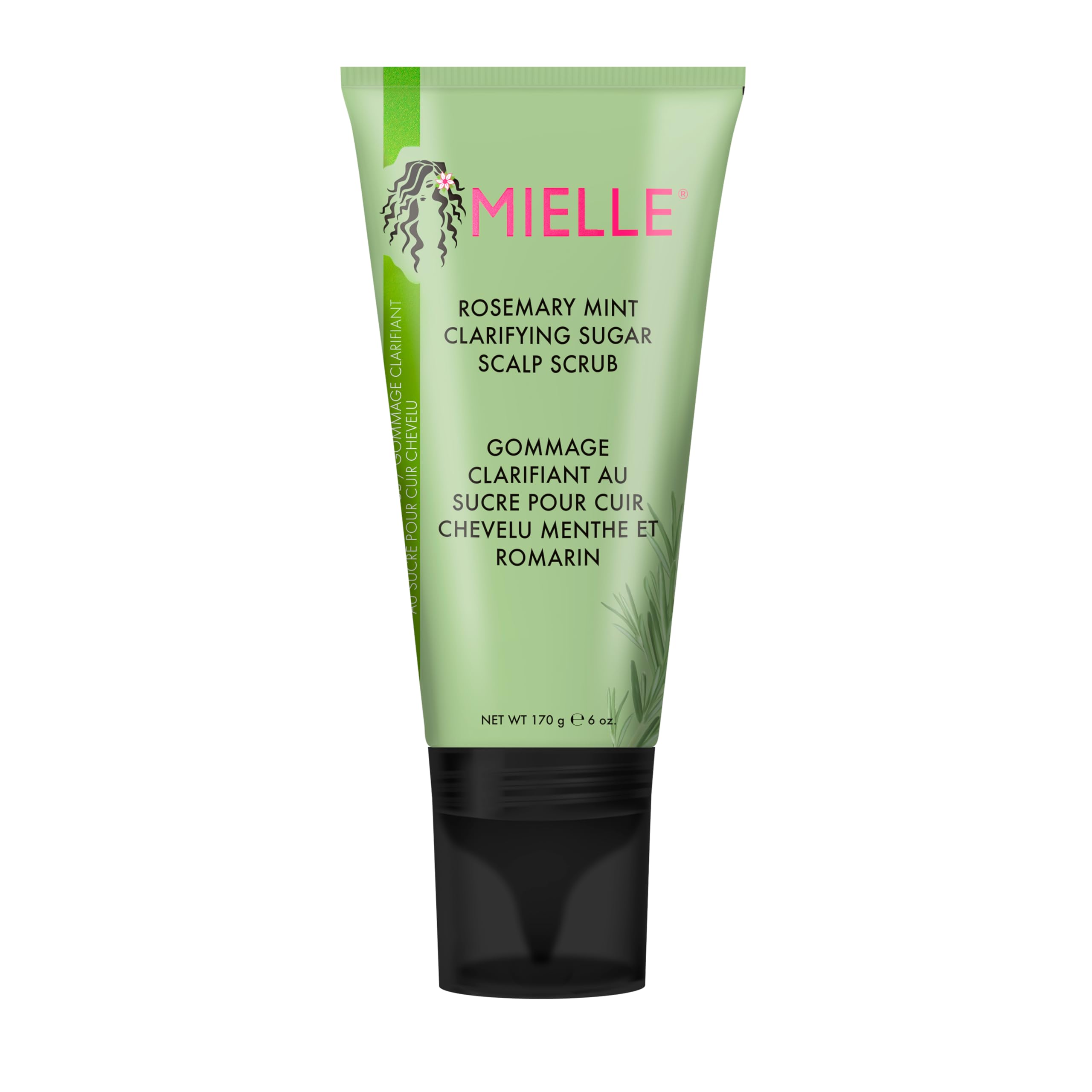 Mielle Rosemary & Mint Sugar Exfoliating Scalp Scrub for Build Up & Oil