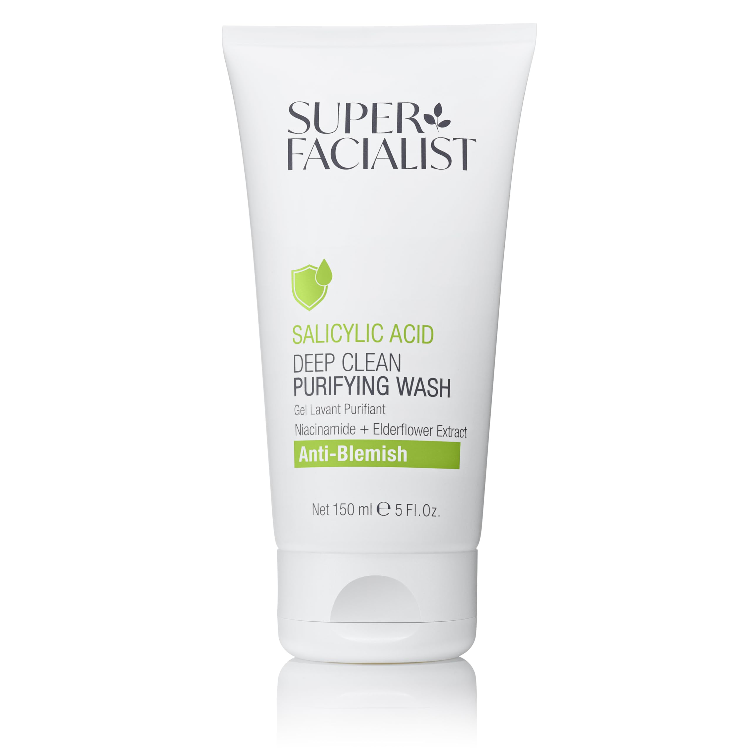 Super Facialist – Reinigungsgel mit Salicylsäure, Niacinamid (Vitamin B3), für reine und klare Haut und zur Behandlung von Akne, 150 ml 1