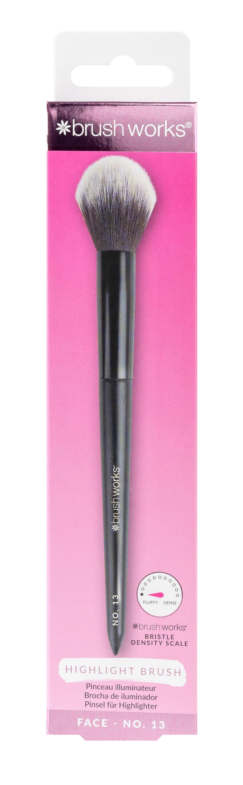 Brushworks No.13 Ultra-Fluffy Tapered Highlighter Brush for Powder, Cream & Liquid