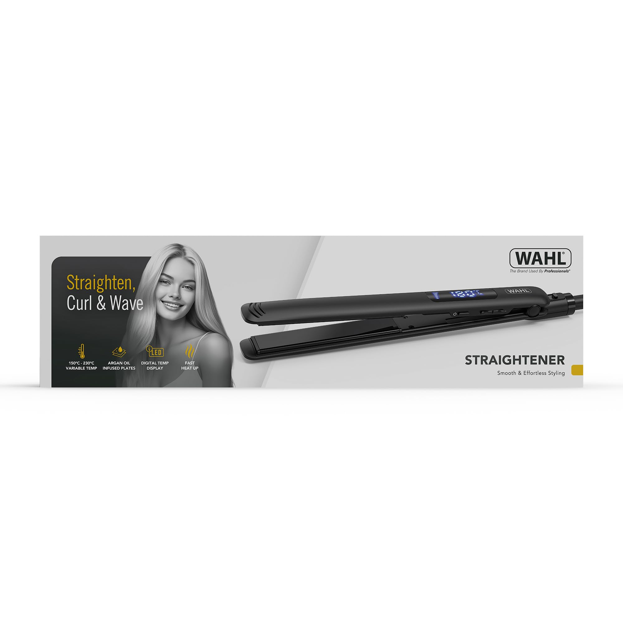 Wahl Hair Straightener with Argan Oil Infused Plates and Digital LED Display 6