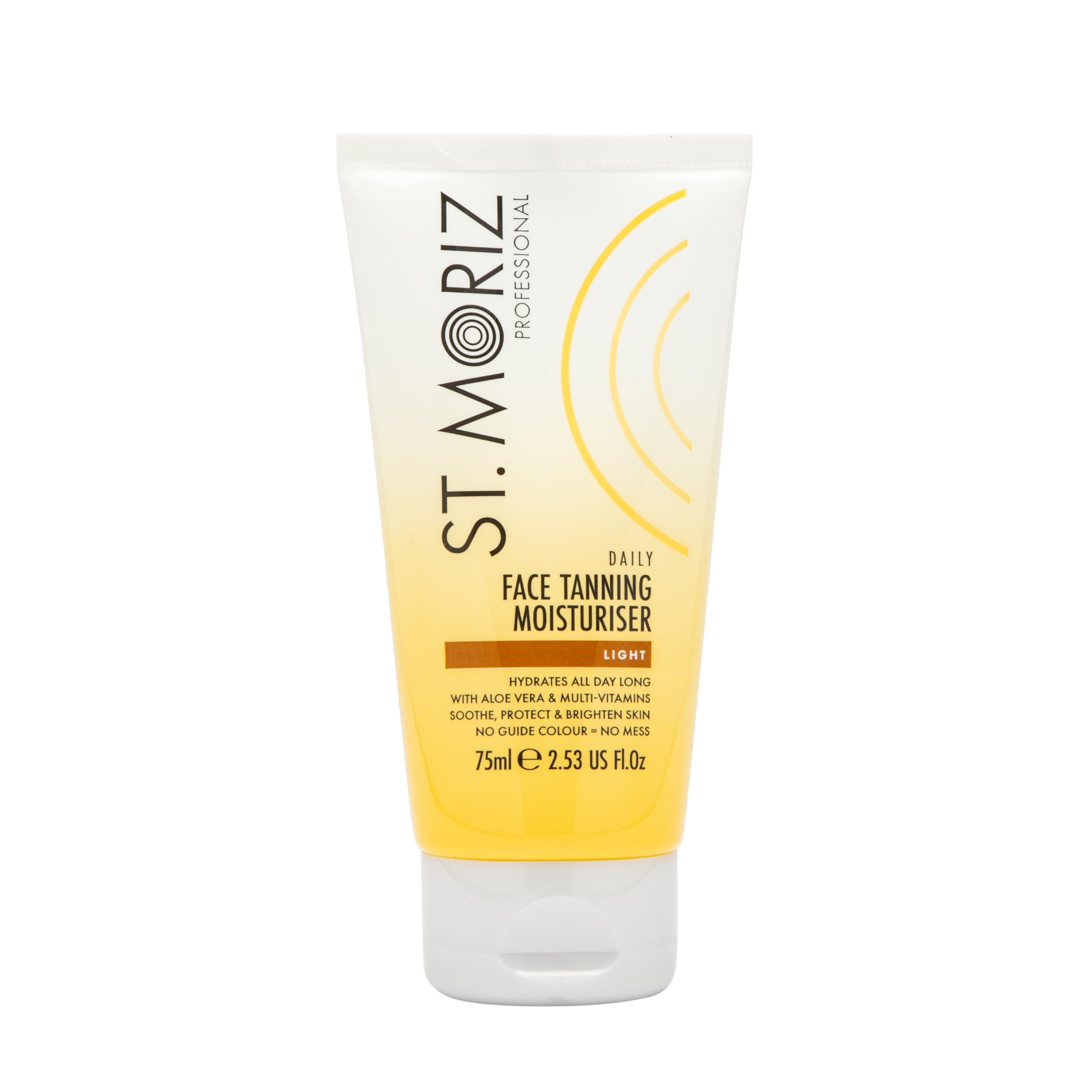 St Moriz Professional Daily Face Tanning Moisturiser Light | Gradual Tan with Aloe Vera & Vitamin E | 75ml