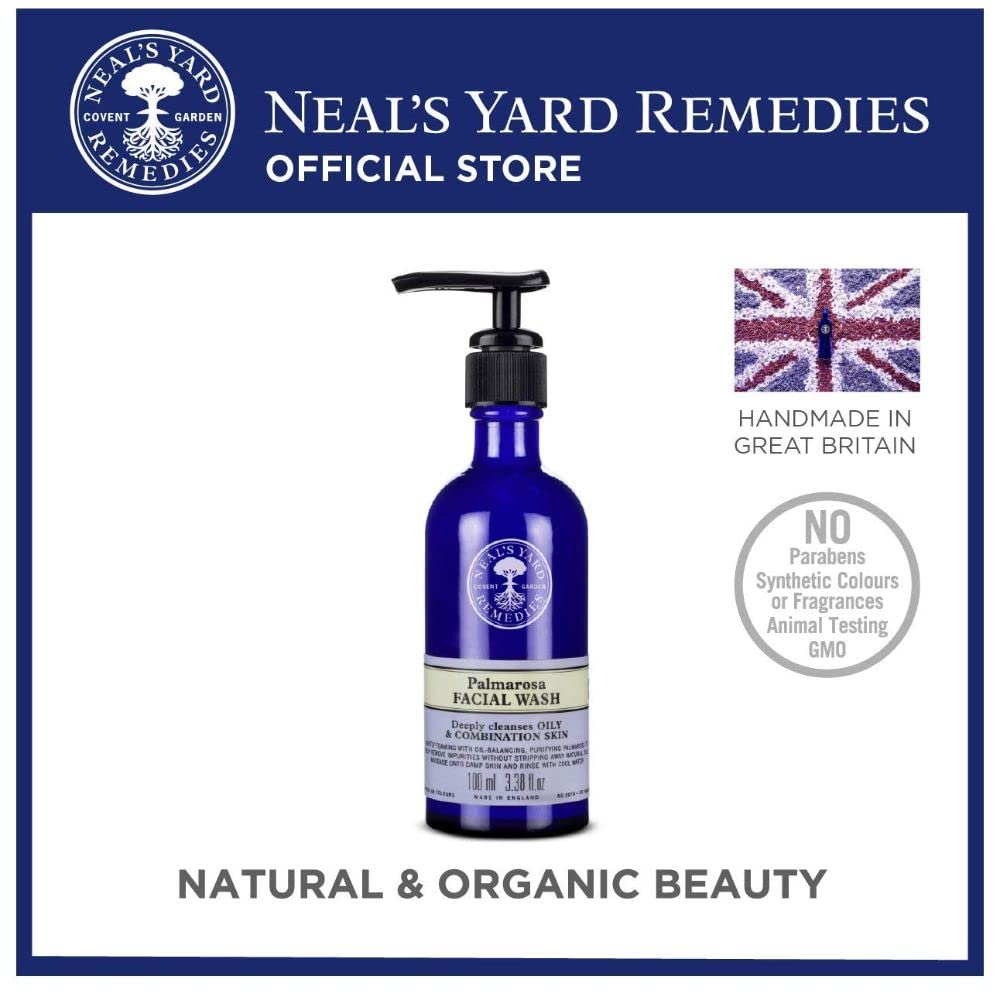 Neal's Yard Remedies Palmarosa Facial Wash - Vegan Organic Ingredients