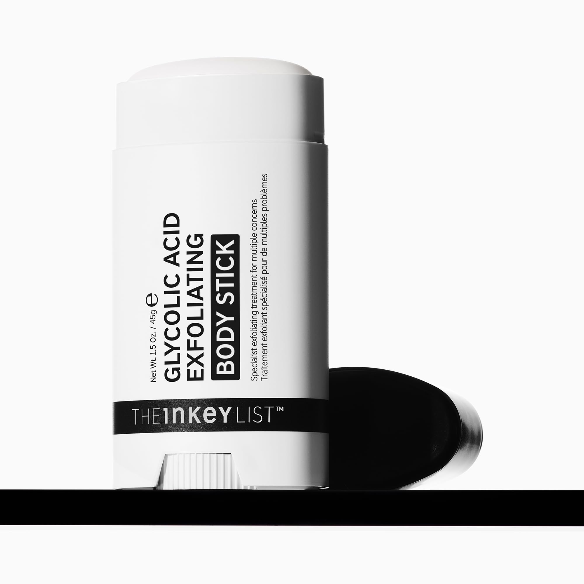 The INKEY List Glycolic Acid Exfoliating Body Stick for KP Bumps and Ingrown Hairs 45g