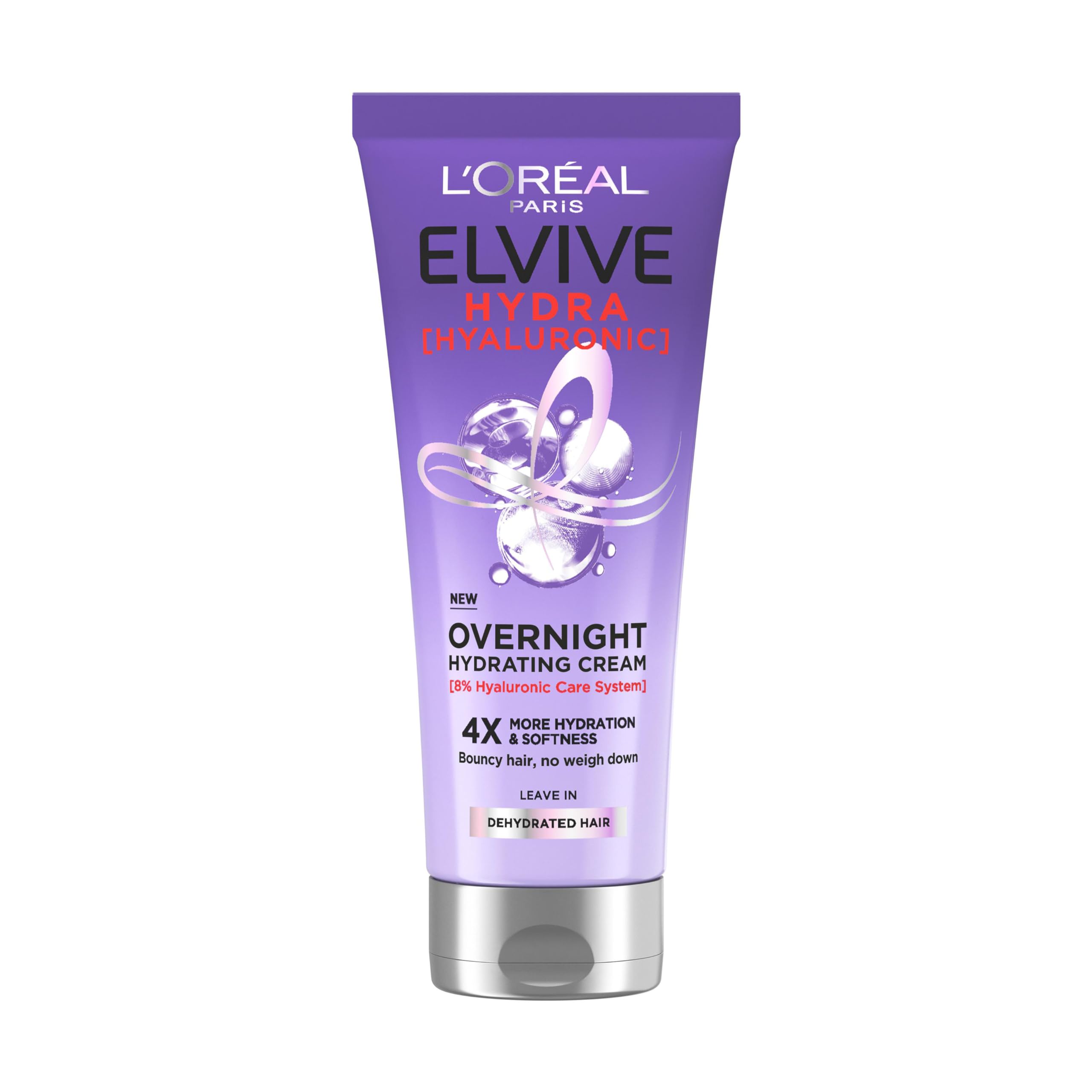 L'Oréal Paris Elvive Hydra Hyaluronic Acid Overnight Hydrating Cream for Dry Hair