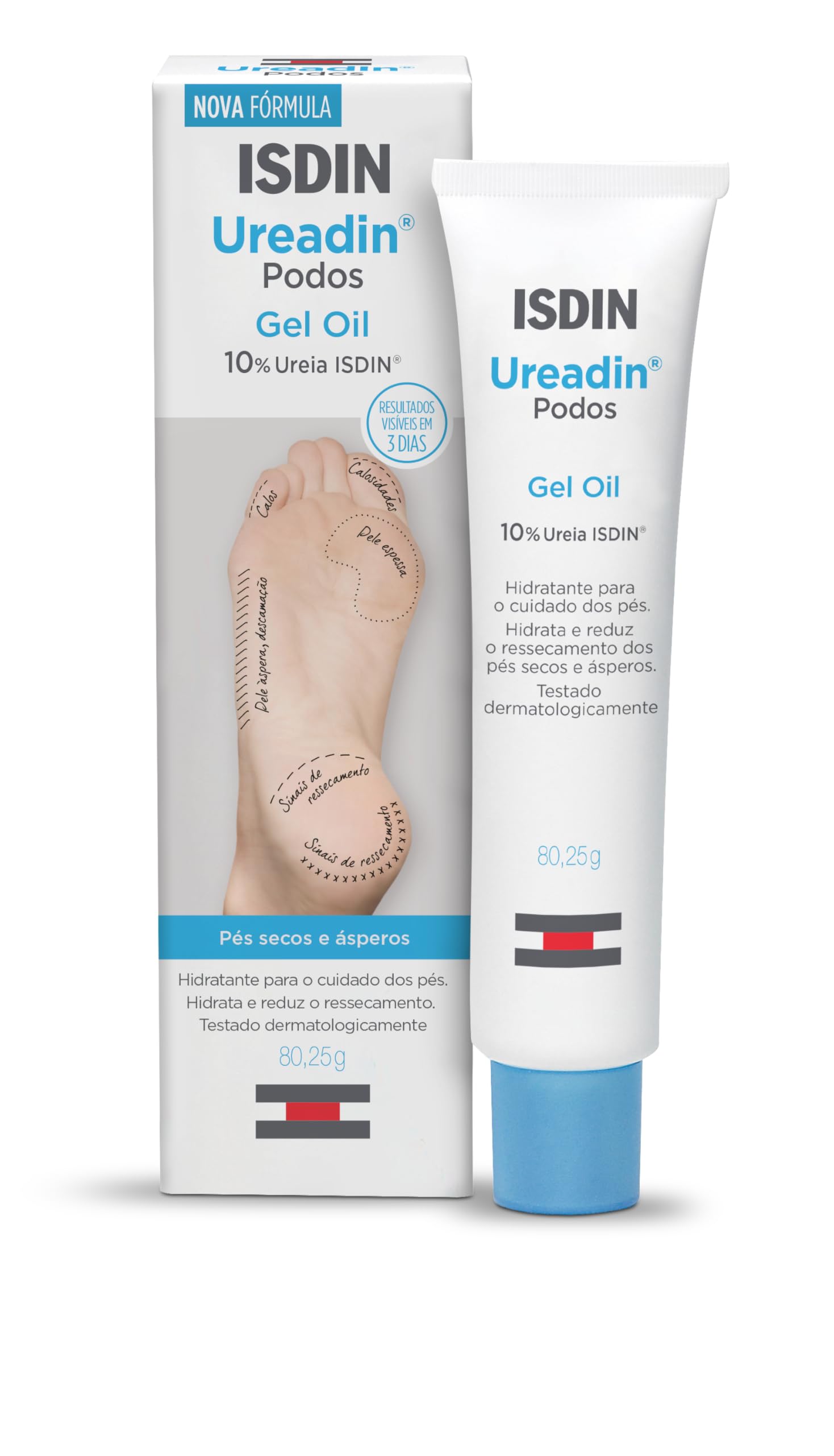 ISDIN Ureadin Podos Moisturizing Oil Gel for Dry, Fissurized Feet 75ml