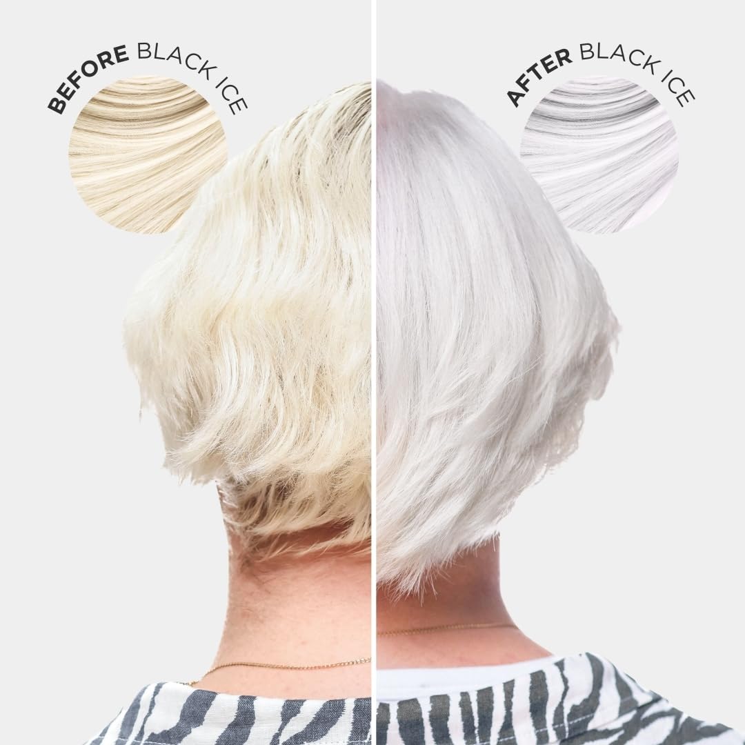 Jerome Russell Bblonde Black Ice Toning Shampoo for Cool Icy Silver Blonde Finish 4