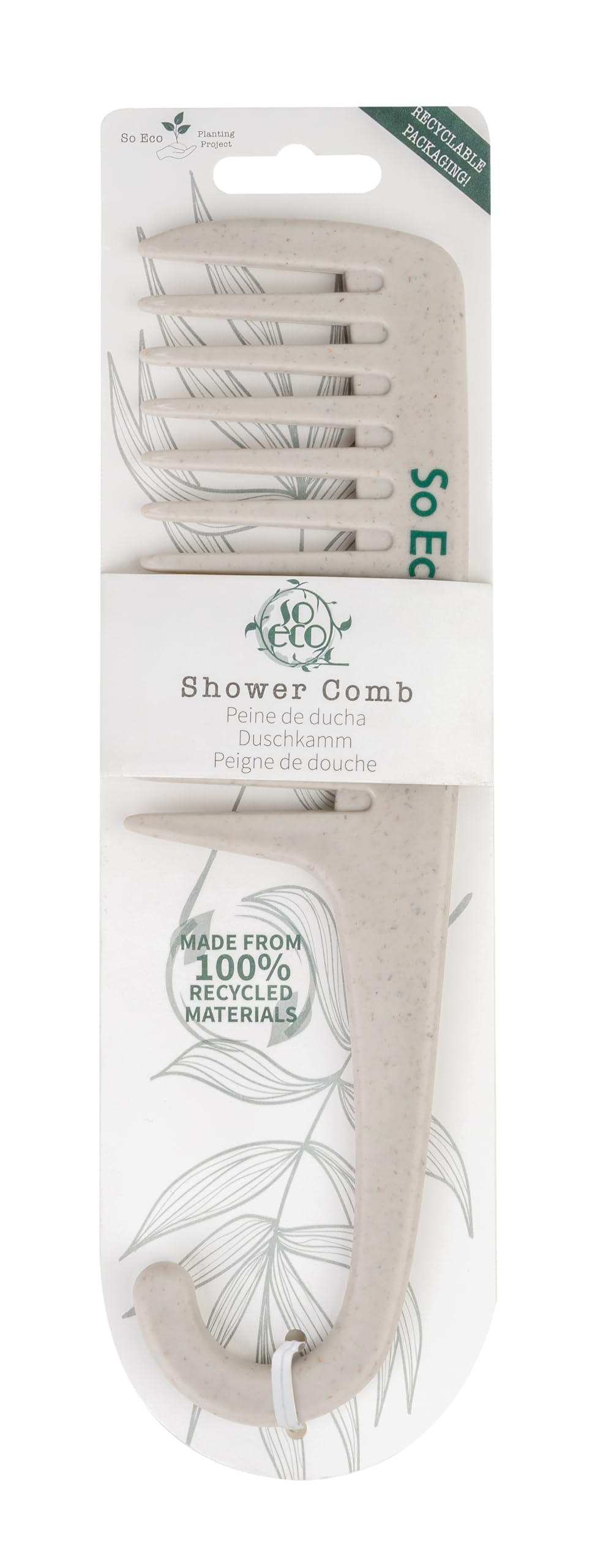 So Eco Wide-Tooth Detangling Shower Comb for Wet & Dry Hair