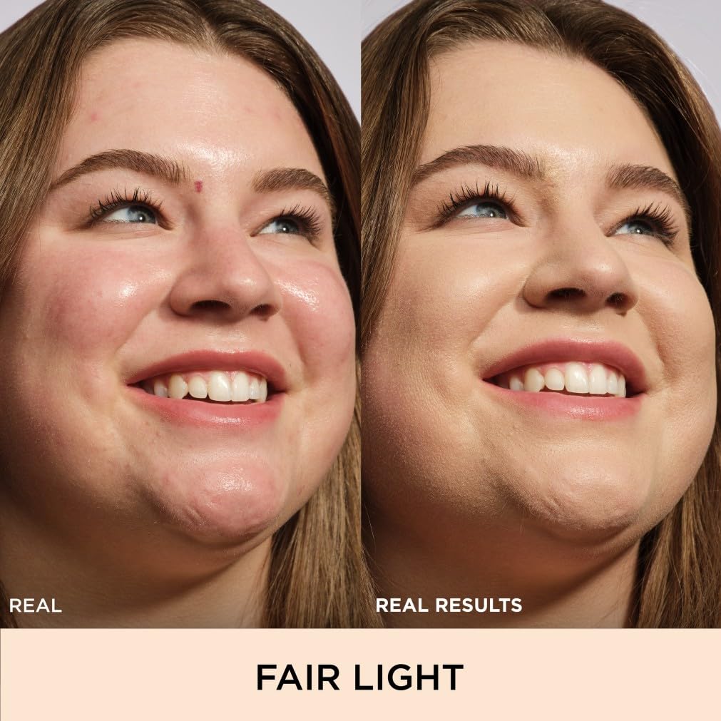 iT Cosmetics Full Coverage Foundation mit LSF 50, angereichert mit Hyaluronsäure und Vitamin E, Your Skin But Better CC+ Cream, Farbton: Fair Light, 32 ml 3
