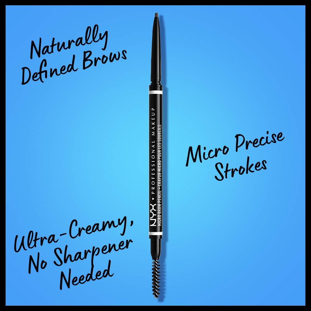 NYX Professional Makeup Micro Brow Pencil - Dual Ended with Spoolie for Defining Brows 3