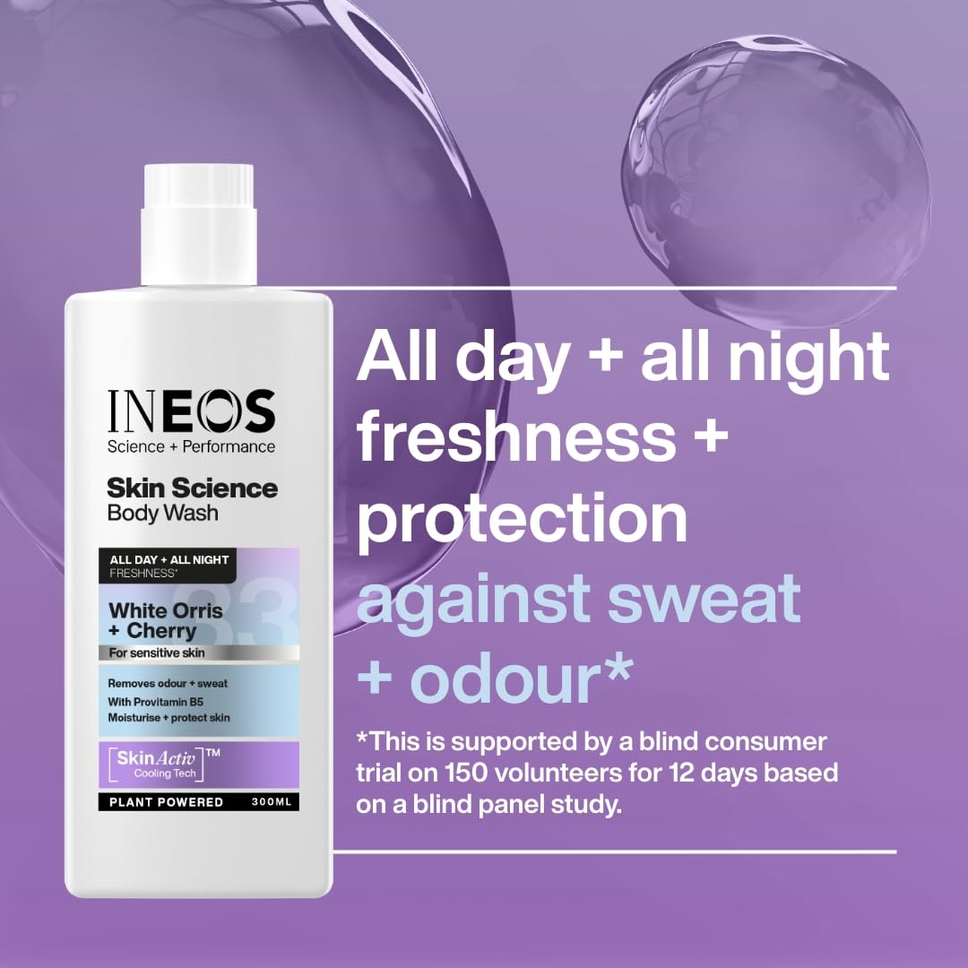 INEOS Skin Science – Ganztägige Frische mit Provitamin B5 Duschgel White O 9