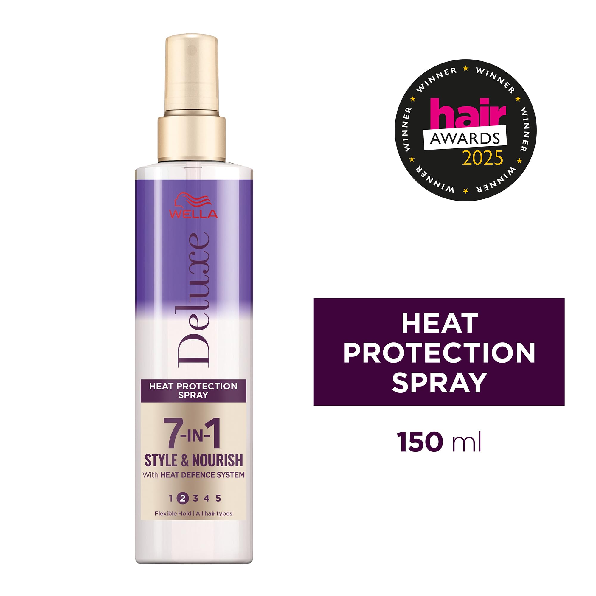 WELLA DELUXE 7-in-1 Heat Protection Spray with Tapioca Starch, 150ml