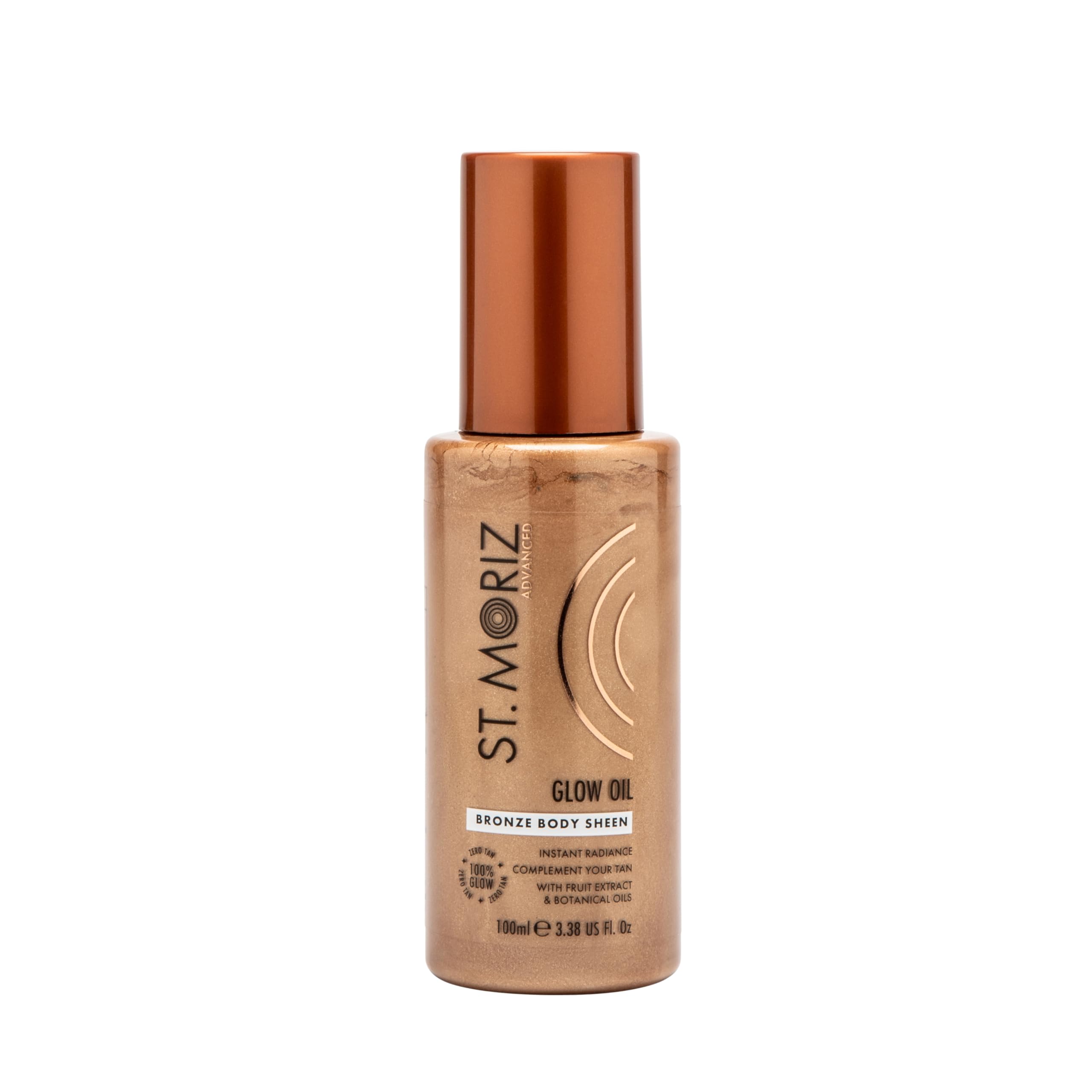 St Moriz Advanced Glow Oil | Instant Bronze Body Sheen with Goji Berry & Vitamin E