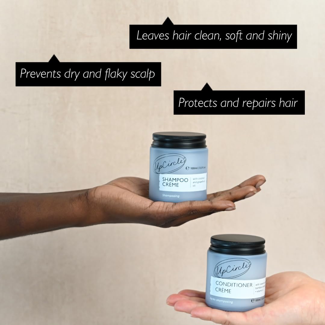 UpCircle Haircare Duo: Rosemary Oil & Coconut Shampoo and Conditioner Crème Set 4