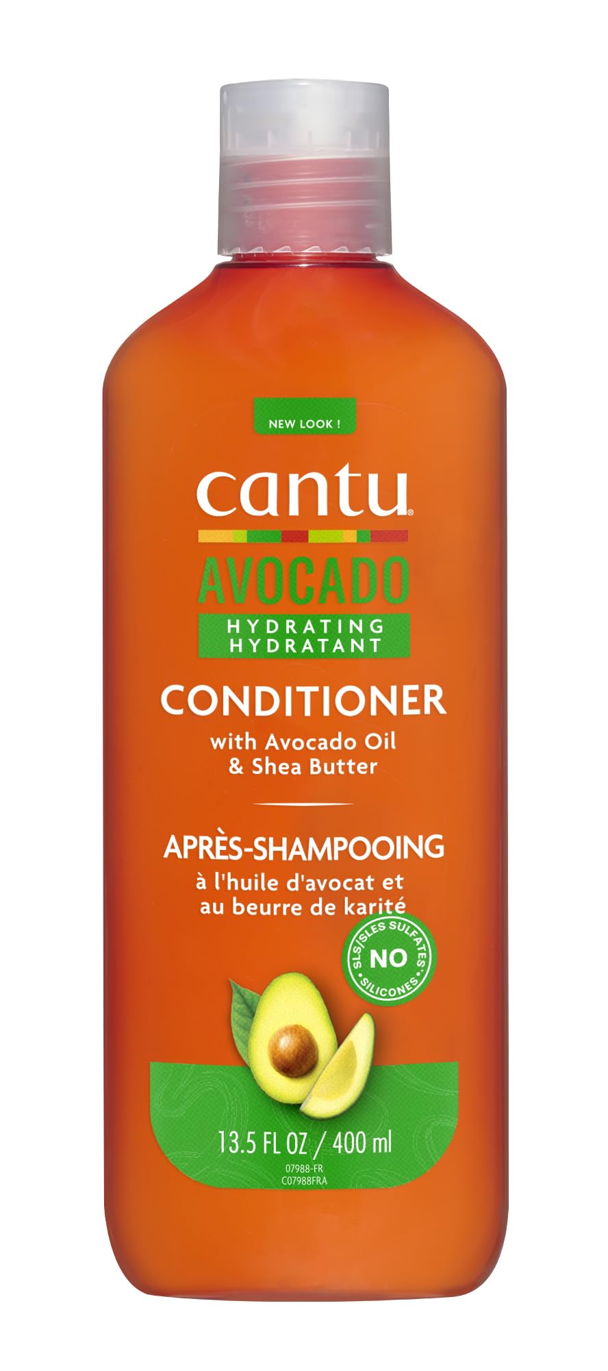 Cantu Avocado Hydrating Cream Conditioner for Dry, Brittle, Curly, Coily, Wavy Hair 400ml
