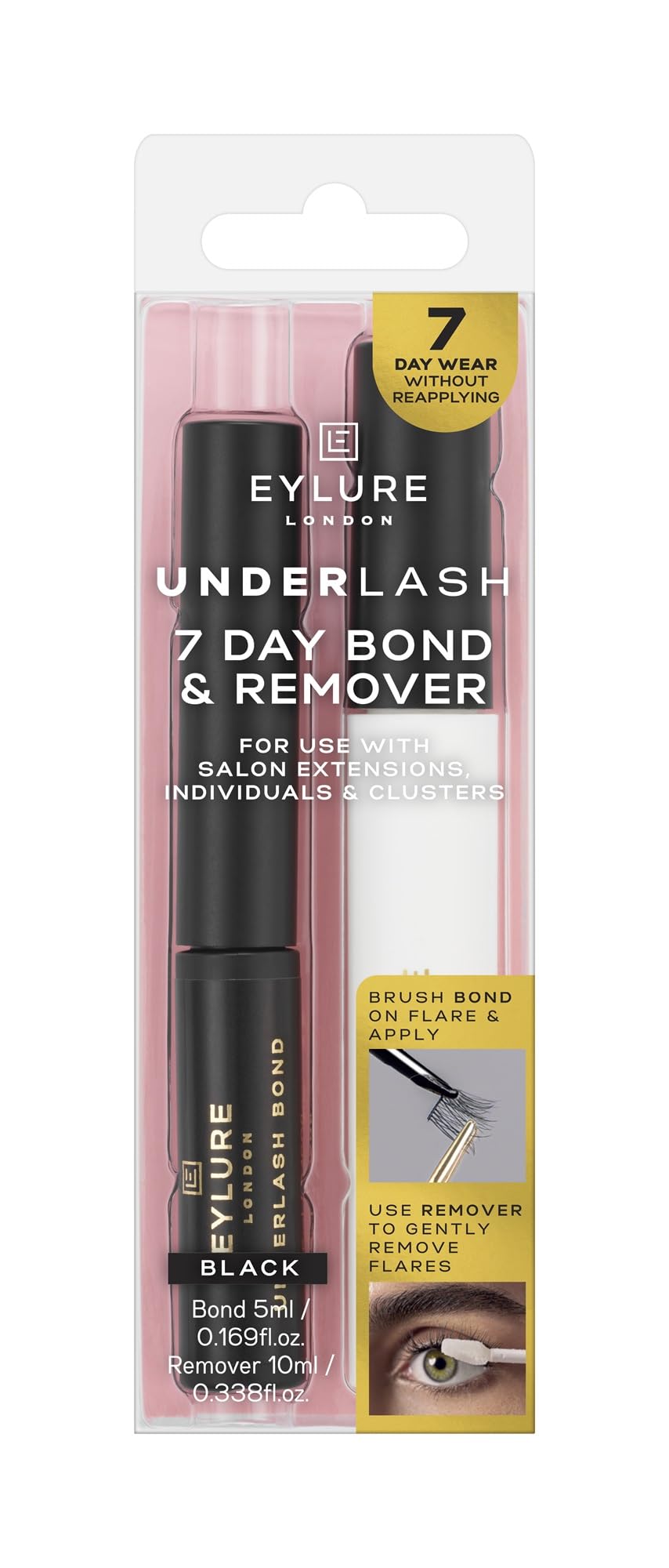 Eylure Underlash Bond & Remover Kit for 7-Day Secure Hold
