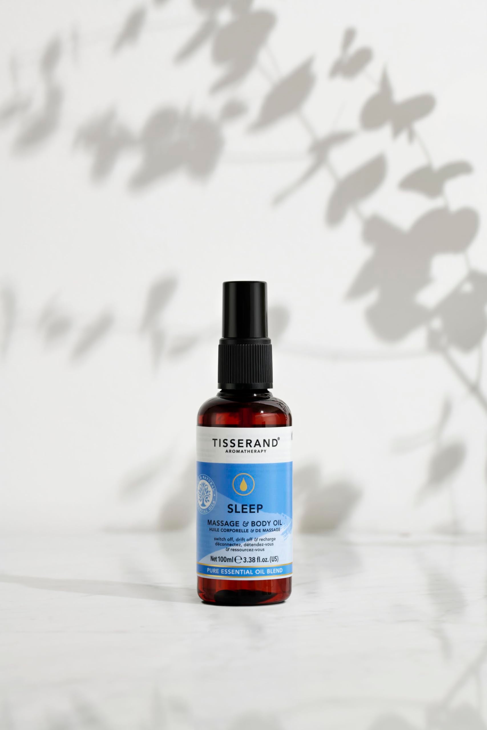 Tisserand Sleep Better Massage and Body Oil with Lavender, Jasmine, and Sandalwood Essential Oils - 100ml