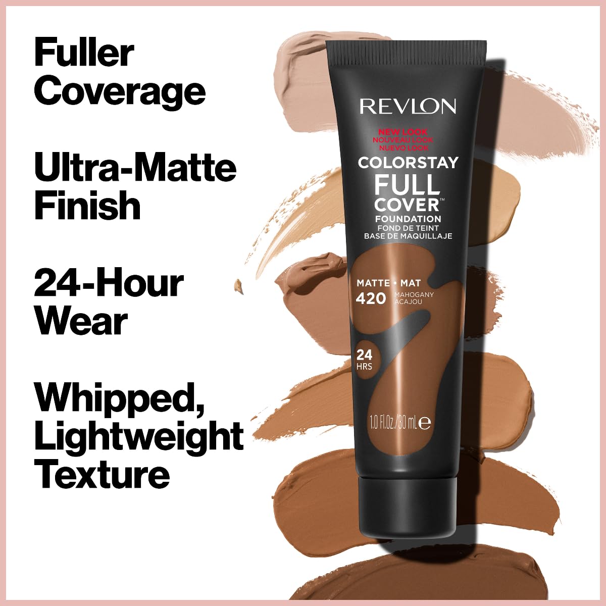Revlon ColorStay Full Cover Longwear Matte Foundation, Heat & Sweat Resistant 5