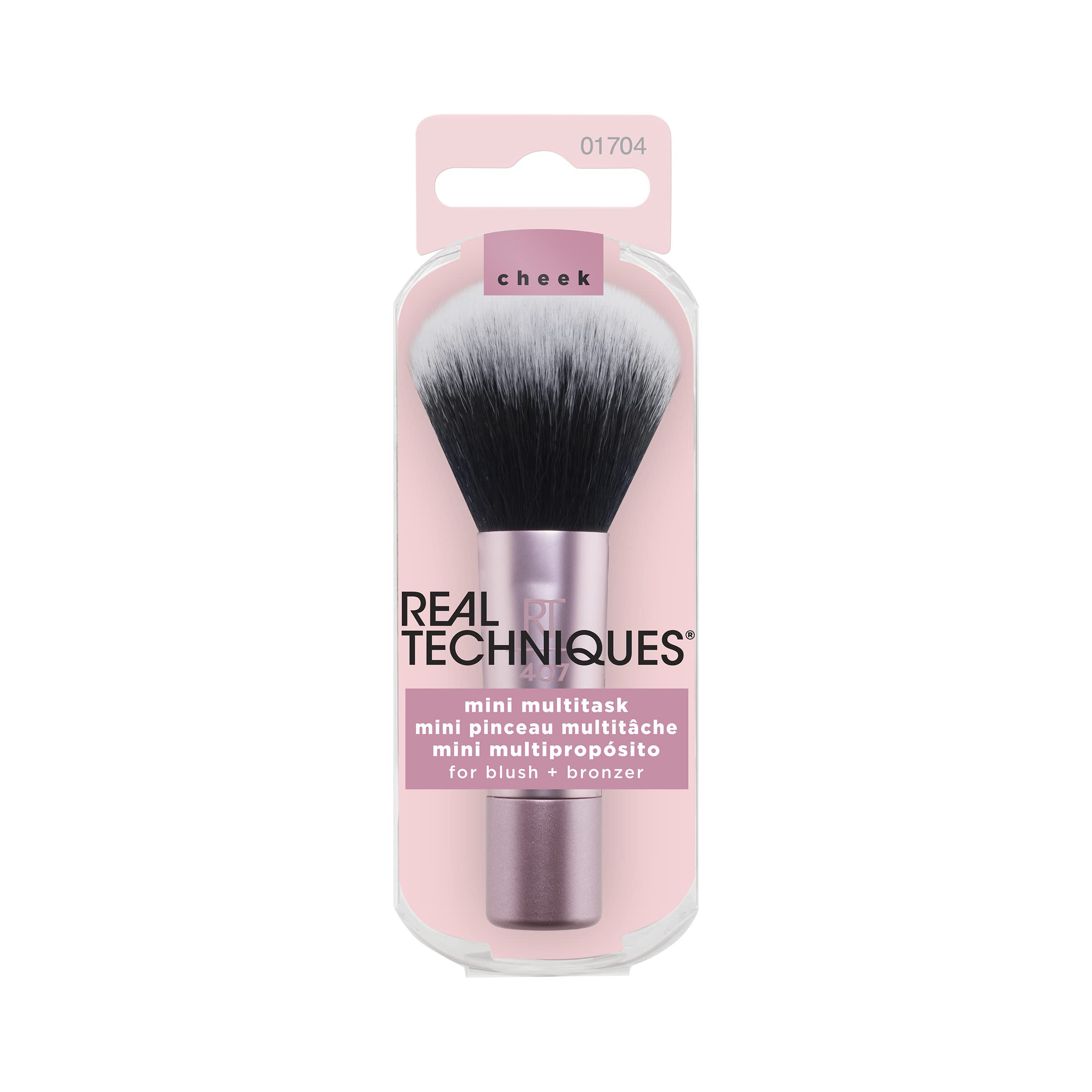 Real Techniques Mini Multitask Travel Makeup Brush for Blush, Bronzer or Highlighter