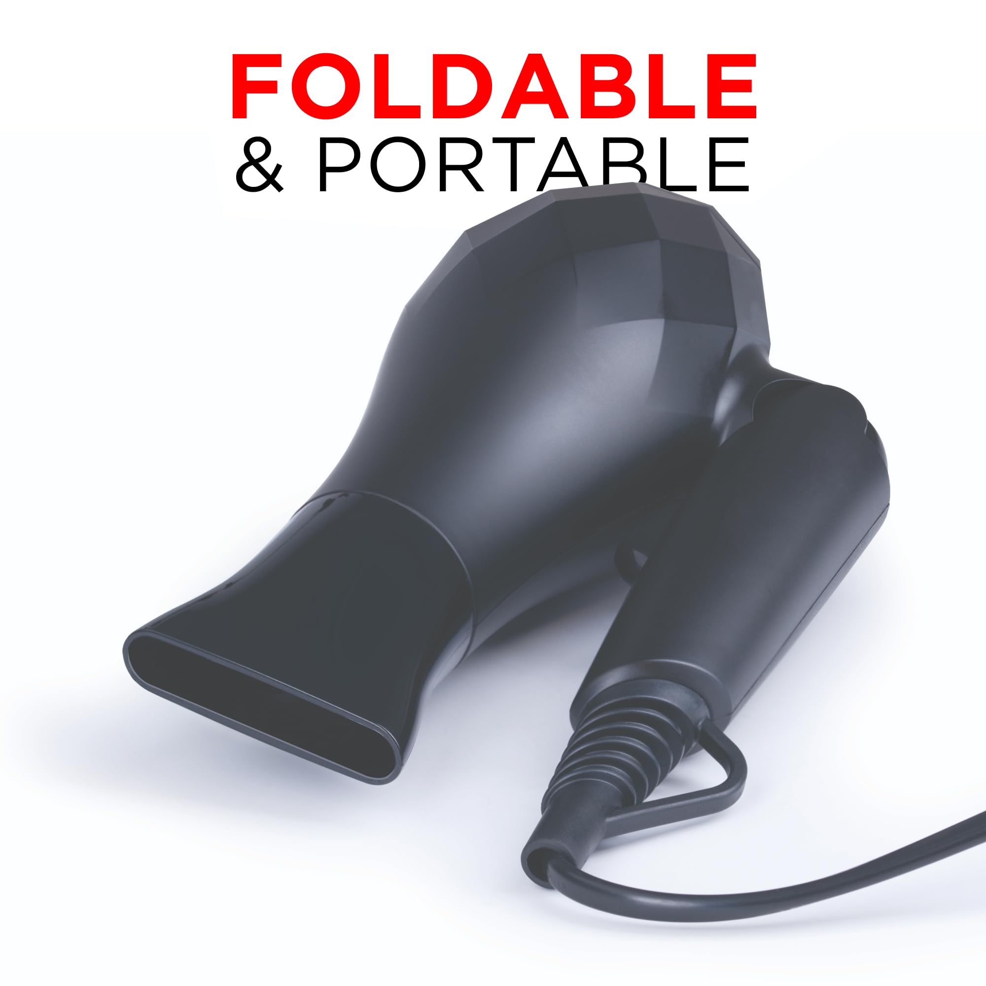 IONOS Reisehaartrockner mit Status Styling Technologie – 1000 W, 2 Geschwindigkeitsstufen, D