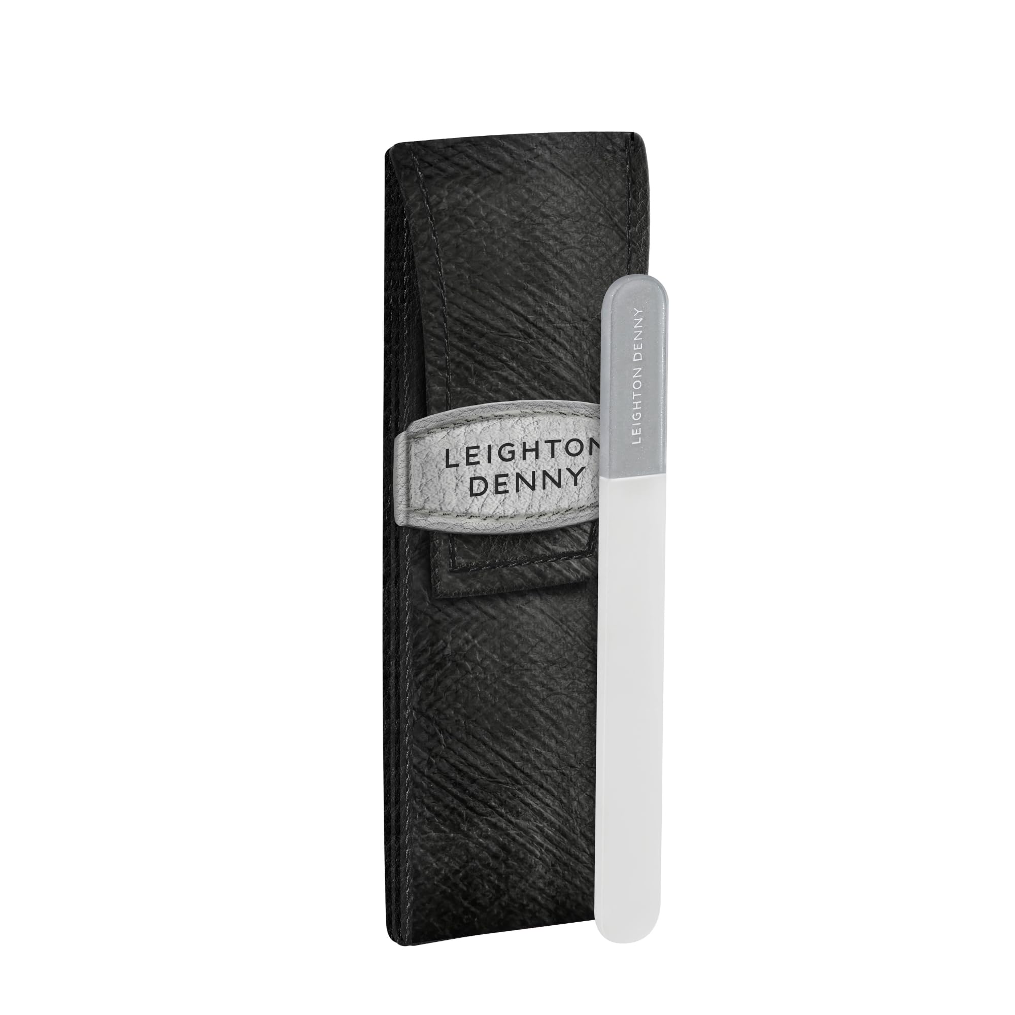 LEIGHTON DENNY Award-Winning Mini Crystal Nail File (90mm) with Eco Case