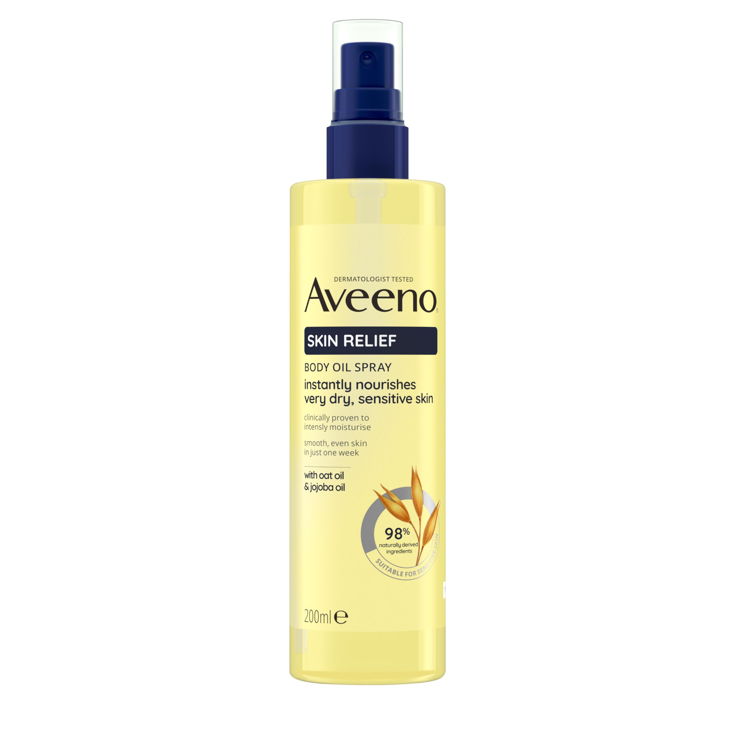 Aveeno Daily Moisturising Body Cleansing Oil Spray for Very Dry Sensitive Skin (200ml)