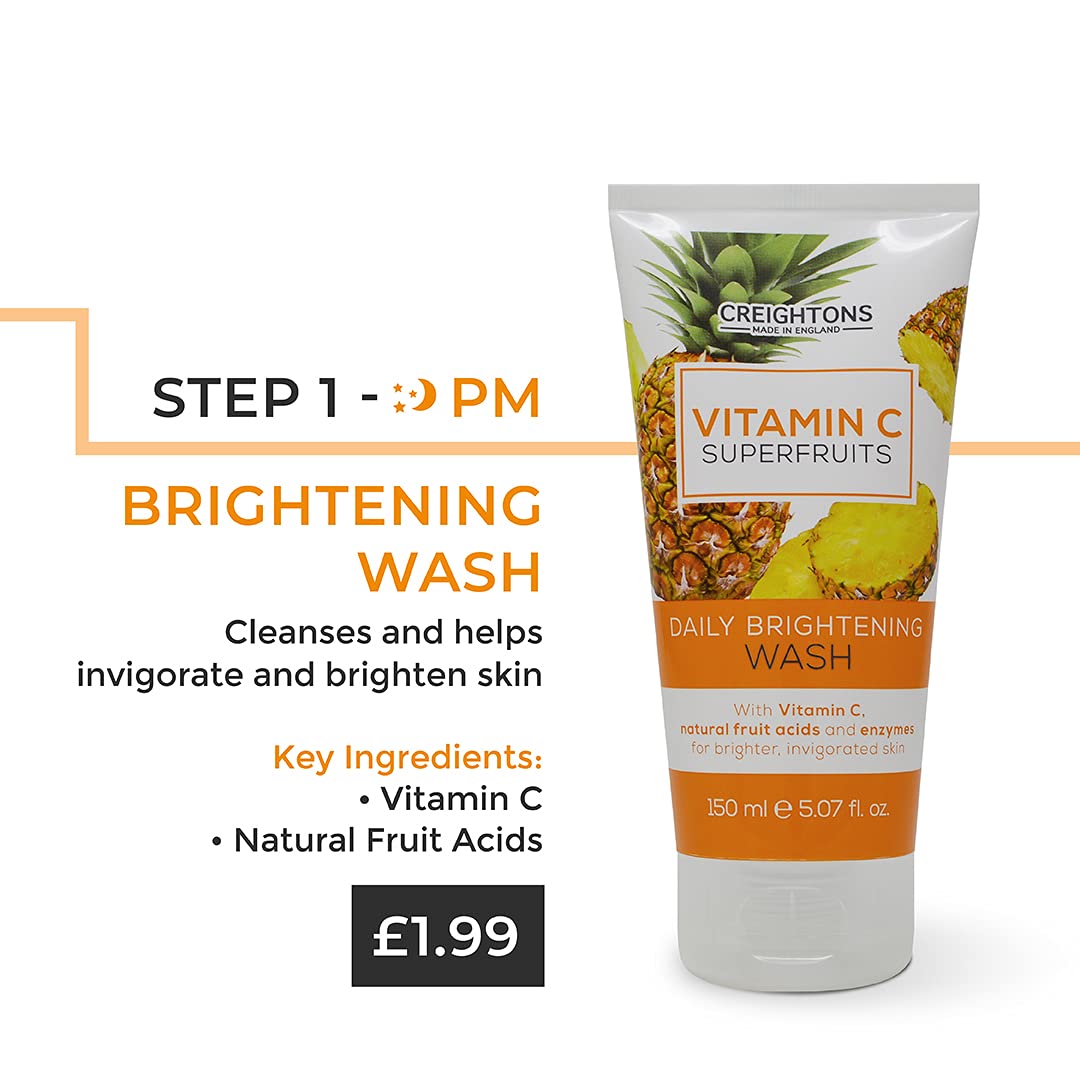 Creightons Vitamin C Superfruits Daily Brightening Facial Wash (150 ml) with 2% Vitamin C 5
