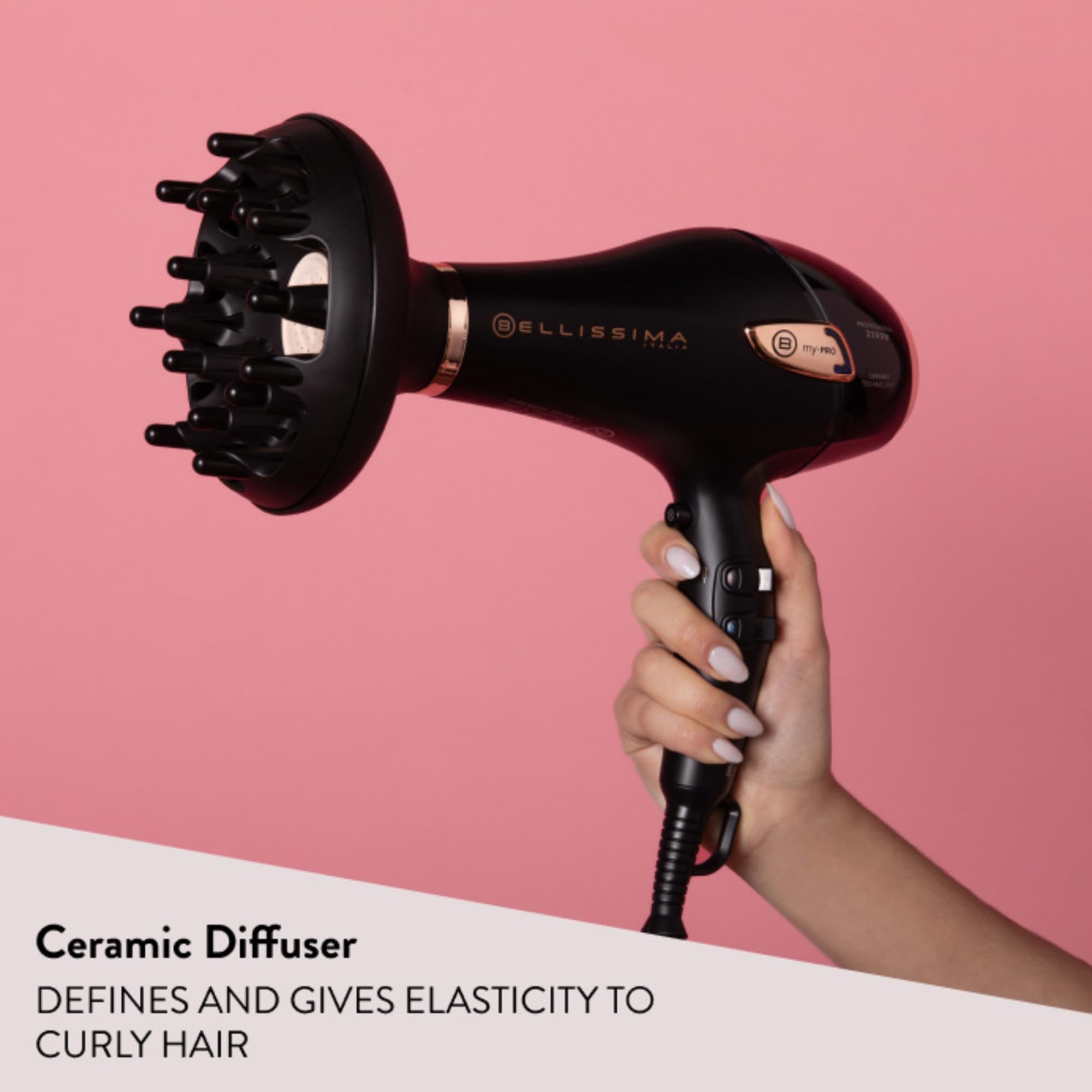 BELLISSIMA Professional Ceramic Hair Dryer 2300W - Powerful, Lightweight, Frizz Reduction 6