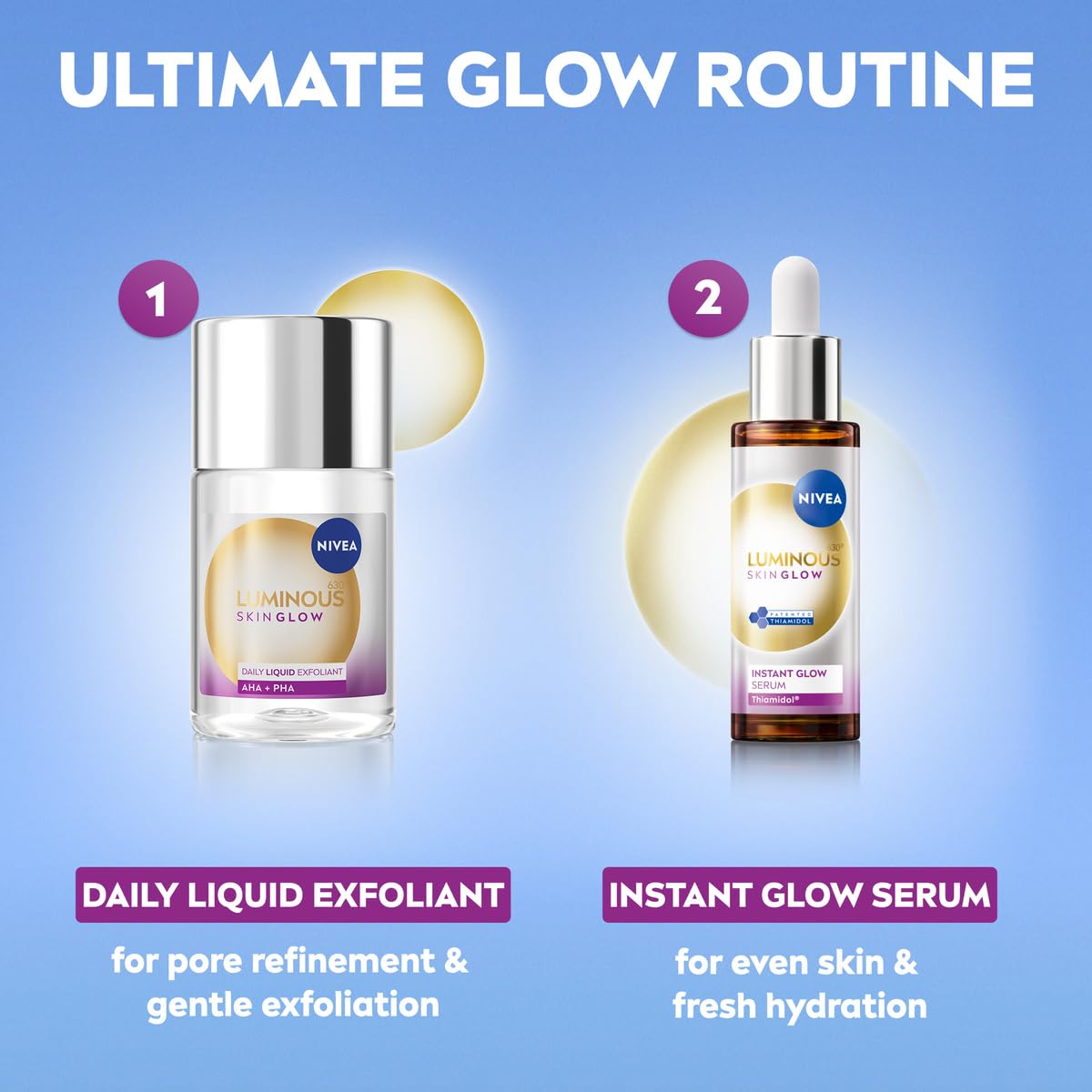 NIVEA Luminous 630 Even Glow Serum with Thiamidol and Aloe Vera 30ml 6