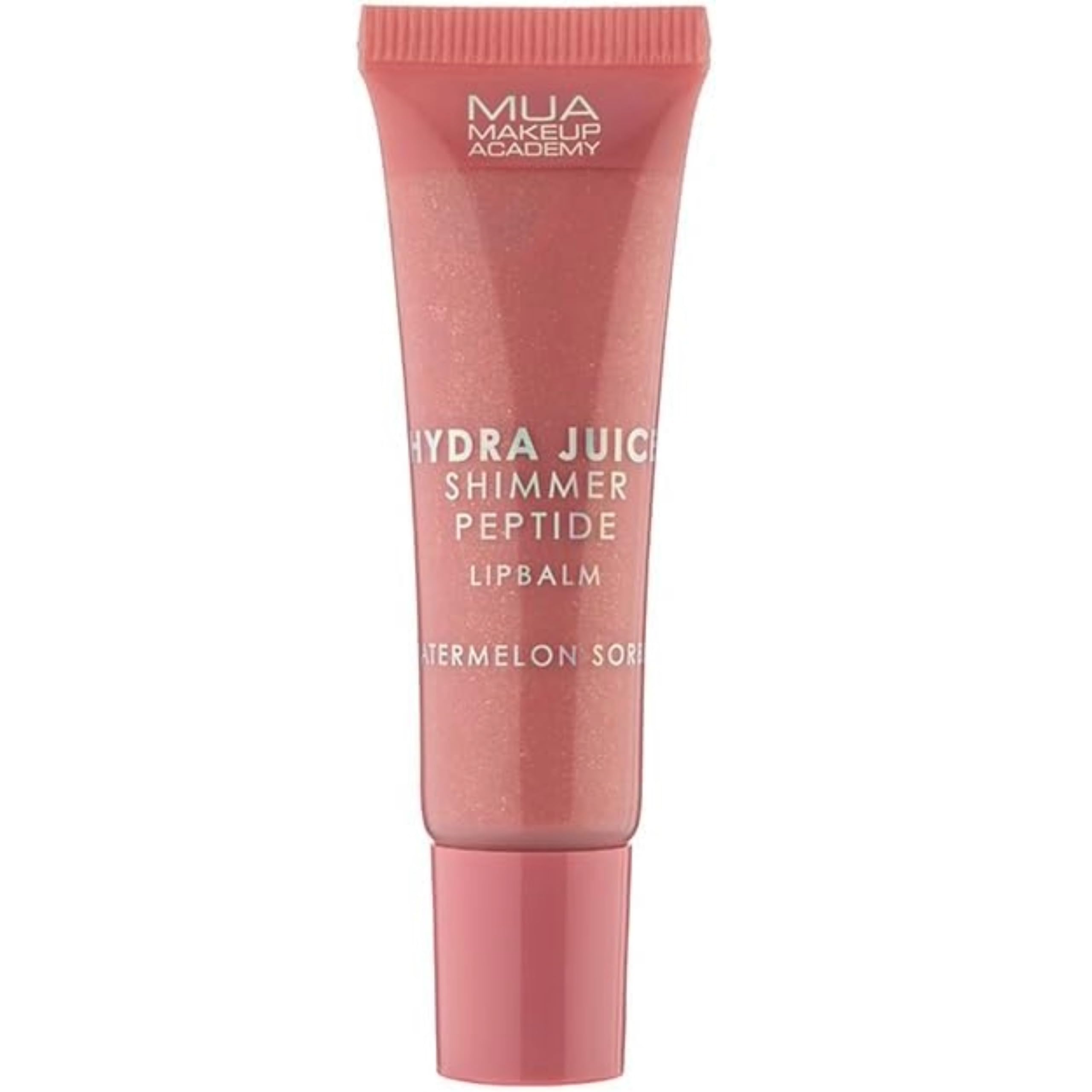 MUA Makeup Academy Hydra Juice Shimmer Peptide Lip Balm, Watermelon Sorbet, Vegan & Cruelty Free, 10 ml