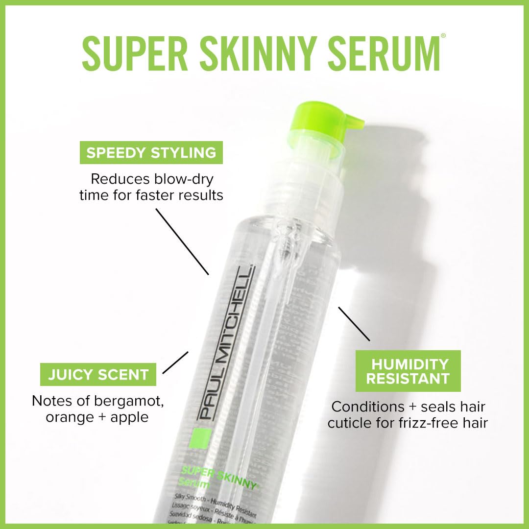 Paul Mitchell Super Skinny Serum for Frizz Control and Fast Drying, 150 ml