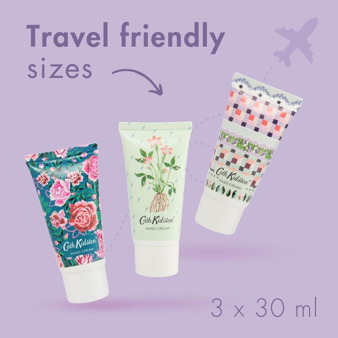 Cath Kidston Roots & Raindrops Hand Cream Trio Set (30ml x 3) with Shea Butter 3