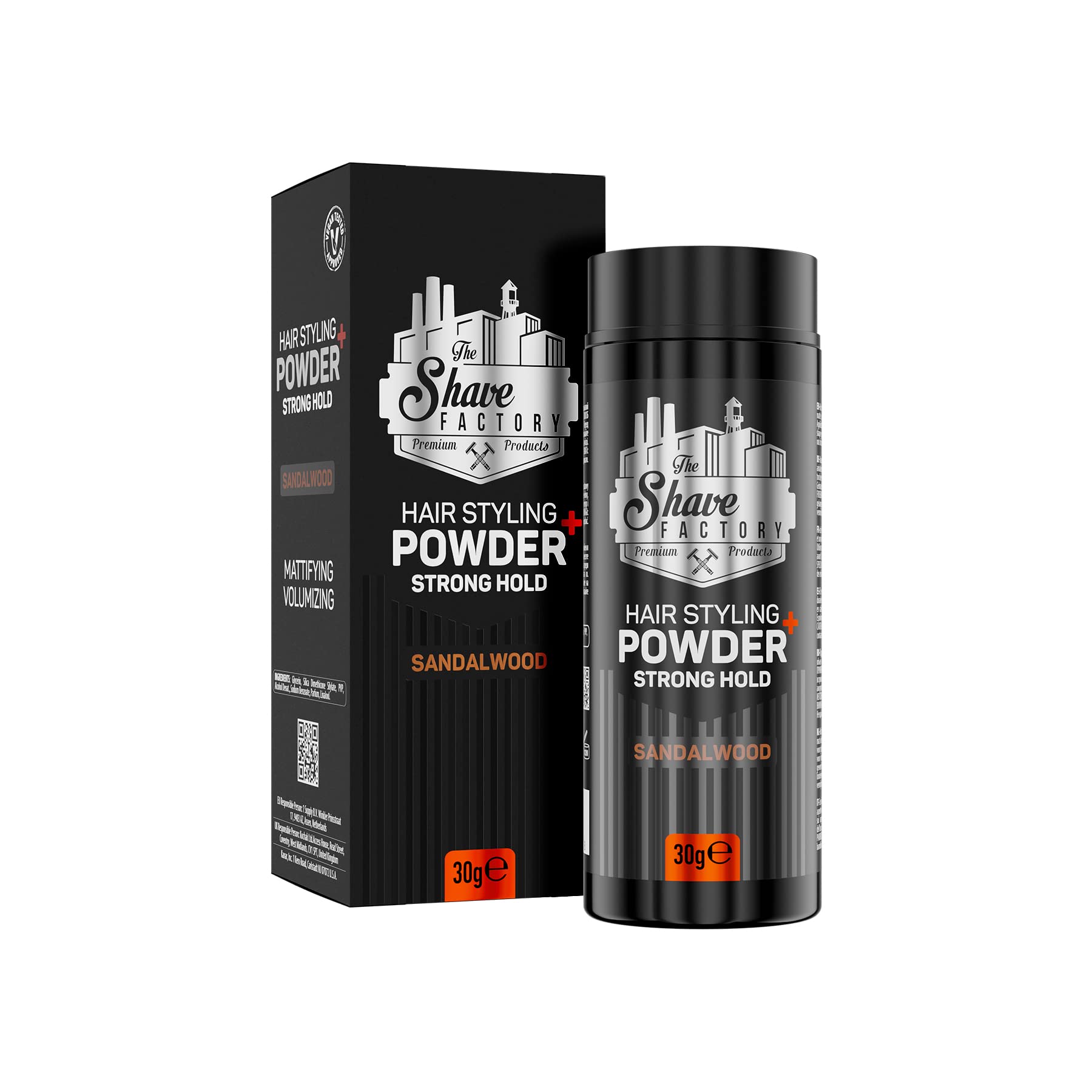 The Shave Factory Hair Styling Powder 30g - Mattifying Volumizing Powder for Maximum Control